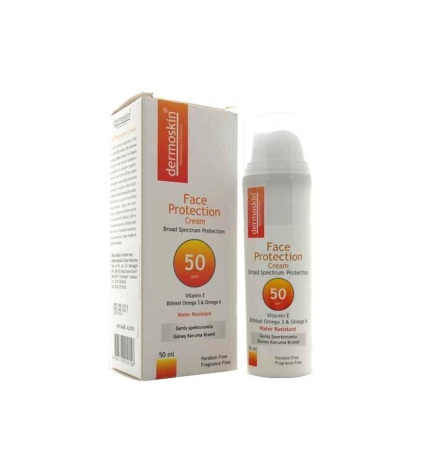 Dermoskin Face Protection Cream Spf50 50ml Sun Protection Cream