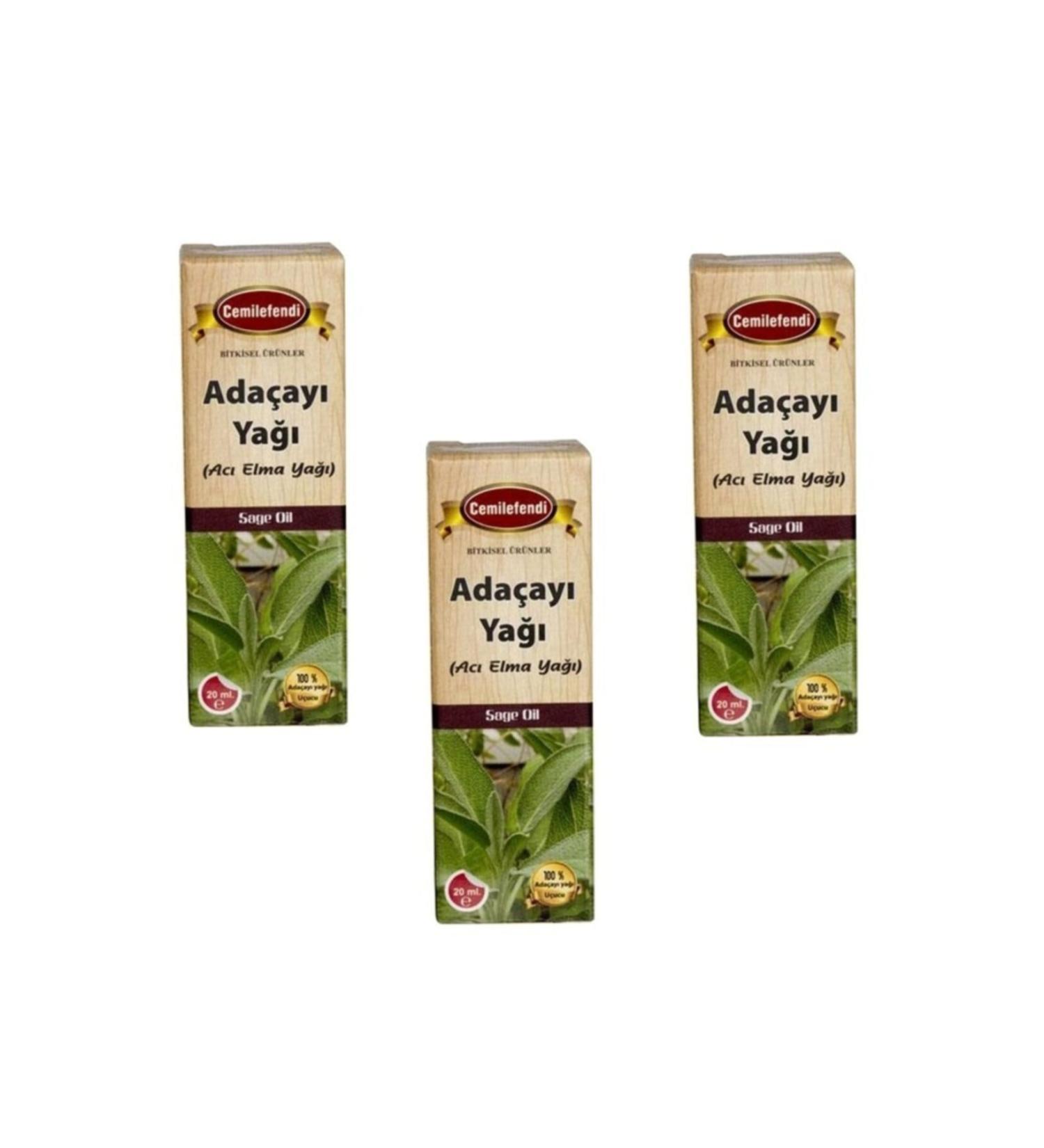 Cemil Efendi Cemilefendi Sage Oil (BITTER APPLE OIL) 3 Pieces 20 ml