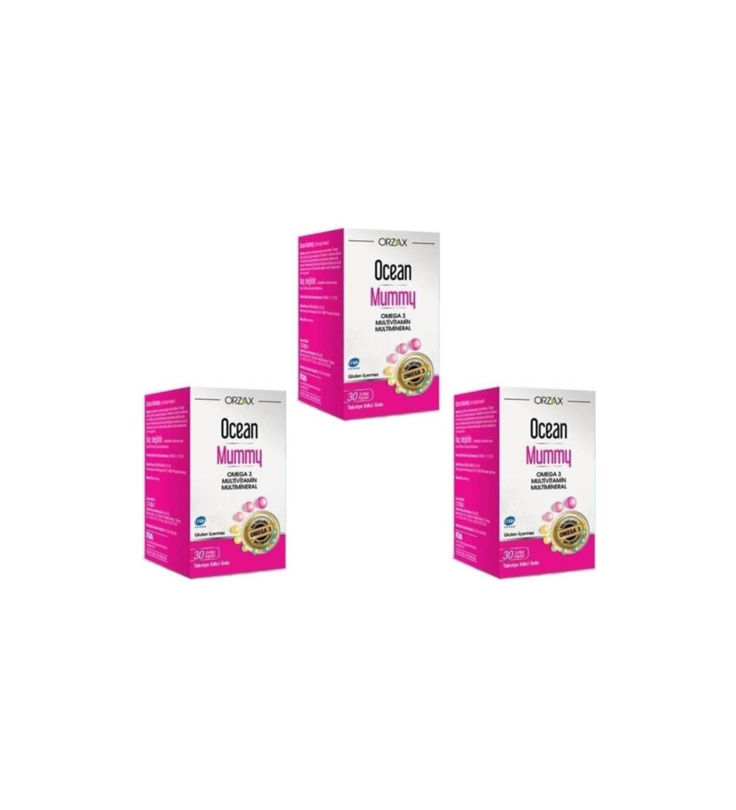 Ocean Mummy 30 Capsules Multivitamin Multimineral 3 Pack