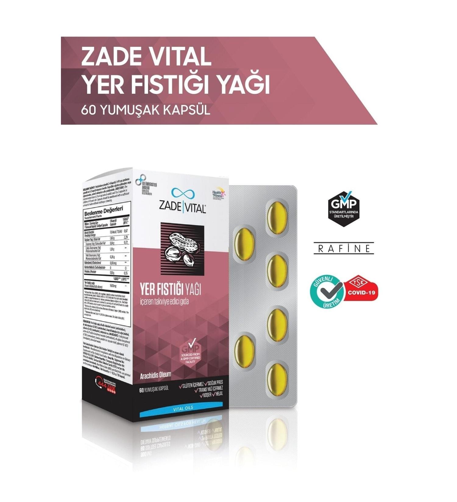 Zade Vital Peanut Oil 60 Softgels
