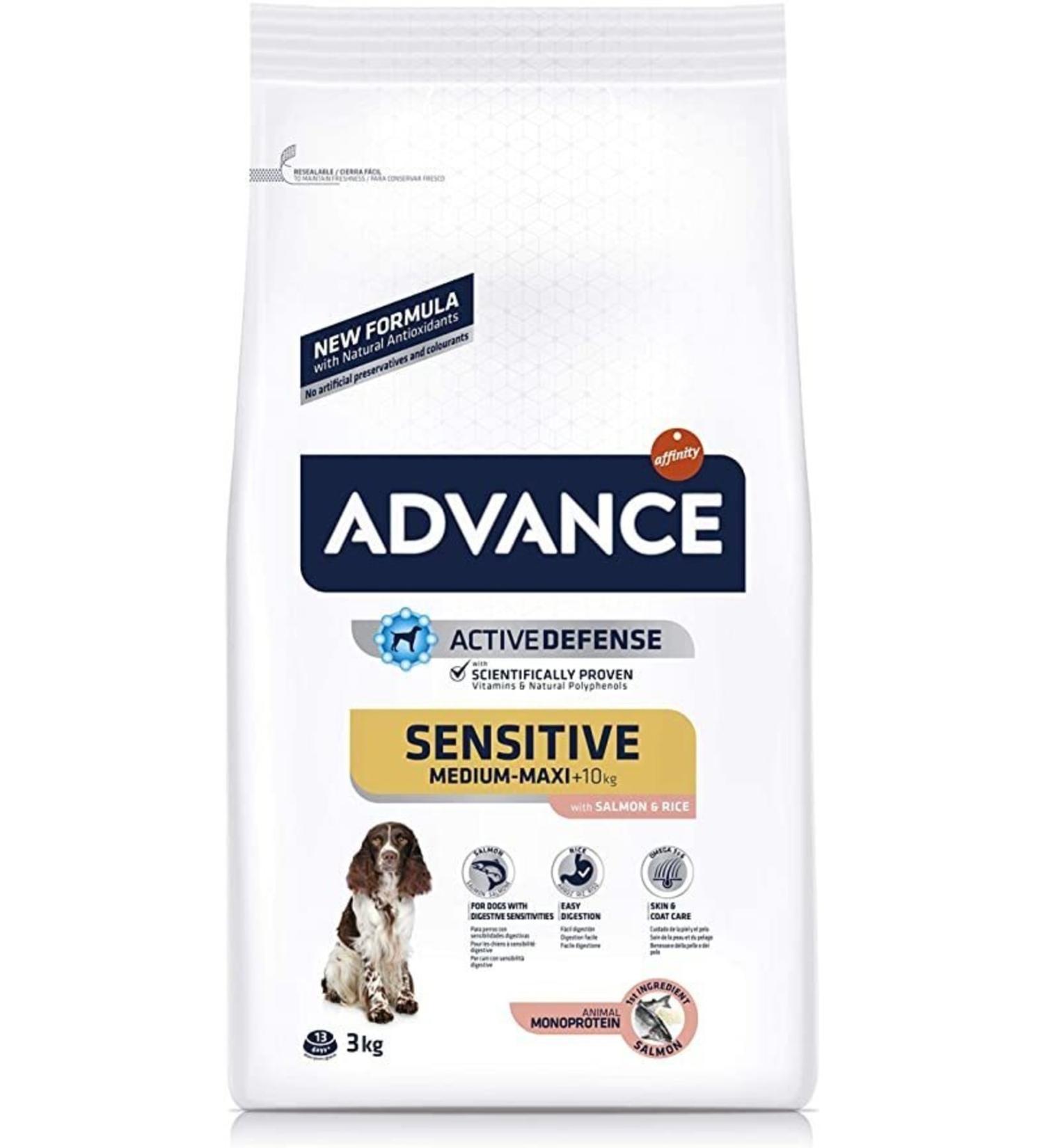 Advance Sensitive Medium-maxi with Salmon 3 Kg