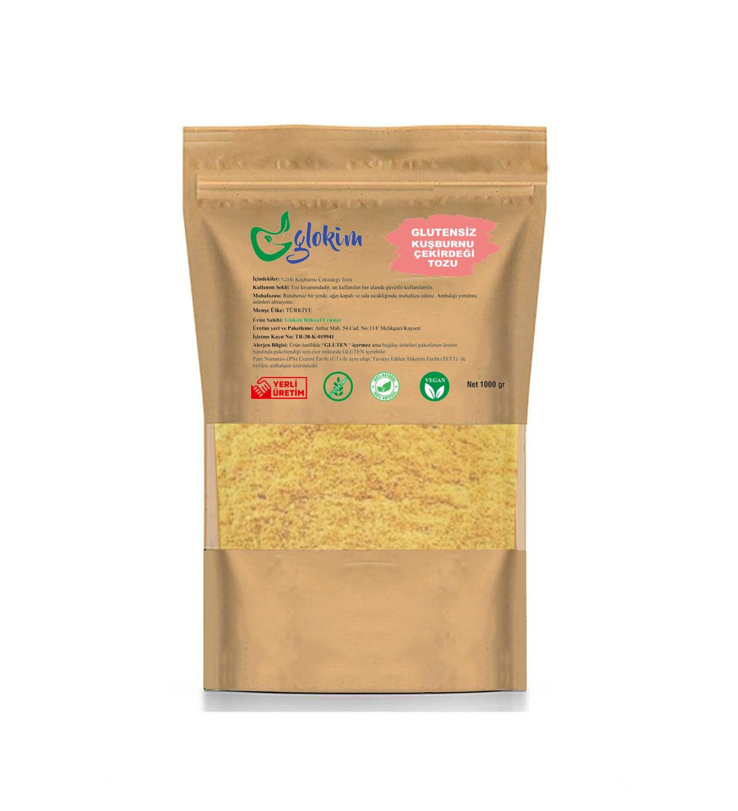 GLOKIM Rosehip Seed Powder 1000gr - Gluten Free