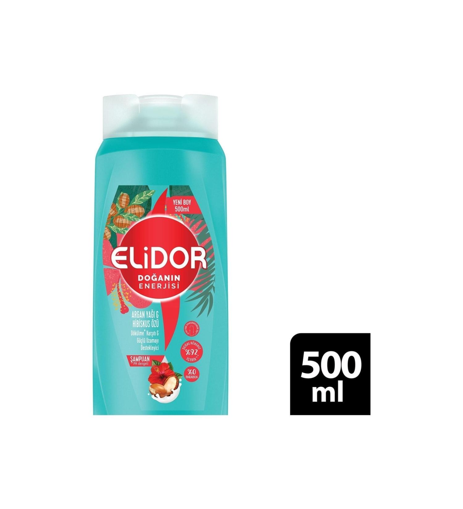 Elidor Shampoo Argan Oil and Hibiscus Extract 500 Ml - Buy Online on GoSupps.com