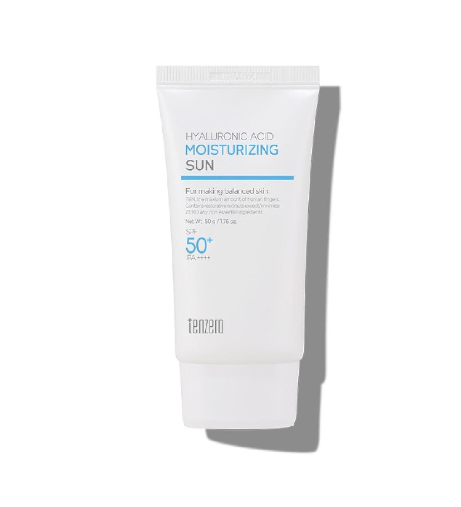 TENZERO Hyaluronic Acid Non-sticky Moisturizing Spf50 Pa Balancing Sun Cream 50gr - Buy Online on GoSupps.com