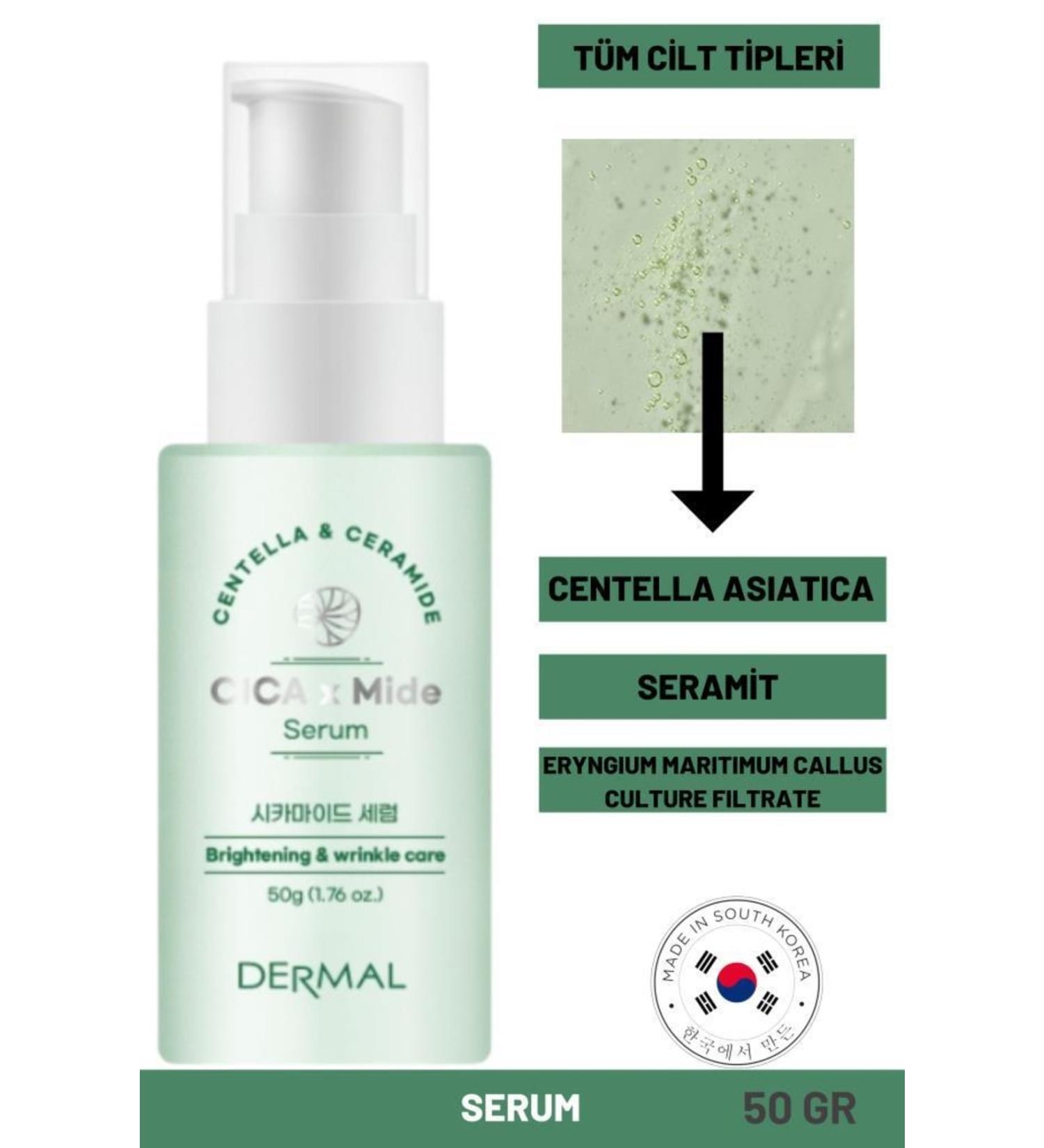 Dermal Cica X Stomach Serum Centella Asiatica and Ceramide Essence Serum 50 ml - Buy Online on GoSupps.com