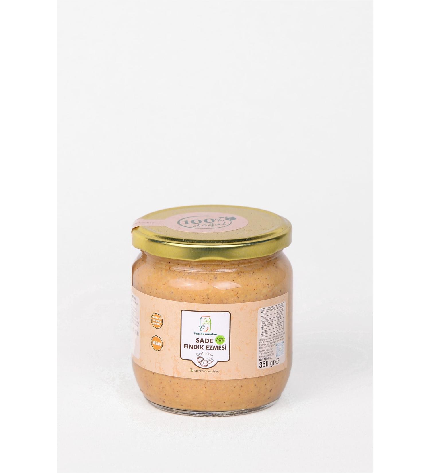 Mother Earth's Plain Hazelnut Paste 0 Hazelnuts 350 Gr