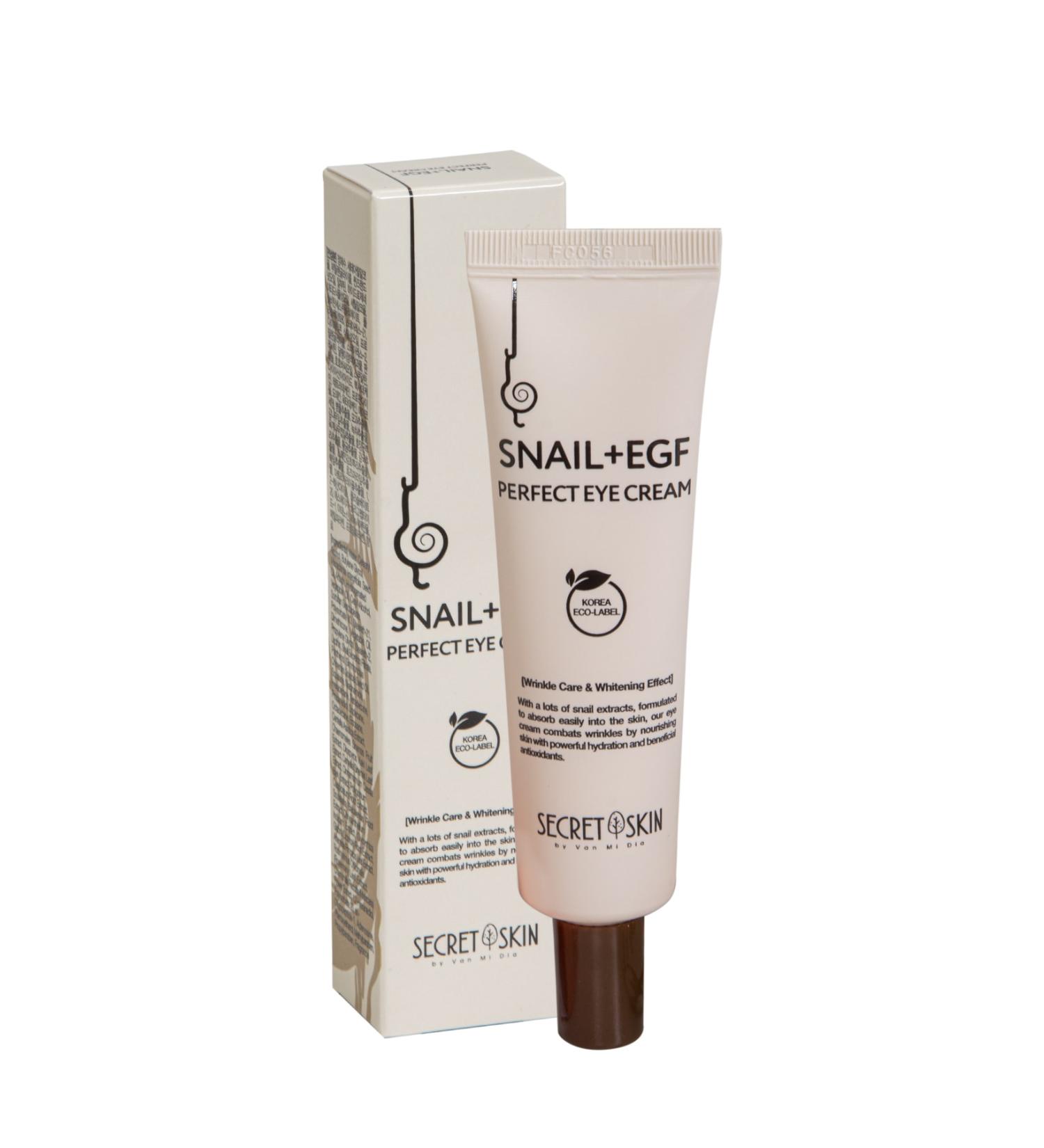 Secret Skin Anti-Wrinkle Whitening Repairing Anti-Dark Circle Snail Egf Eye Cream Eye Cream 30gr - Buy Online on GoSupps.com