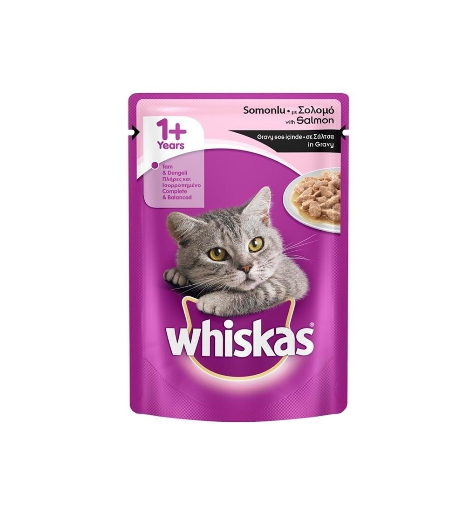 Whiskas 100 Gr X 24 Pouch Salmon Wet Cat Food