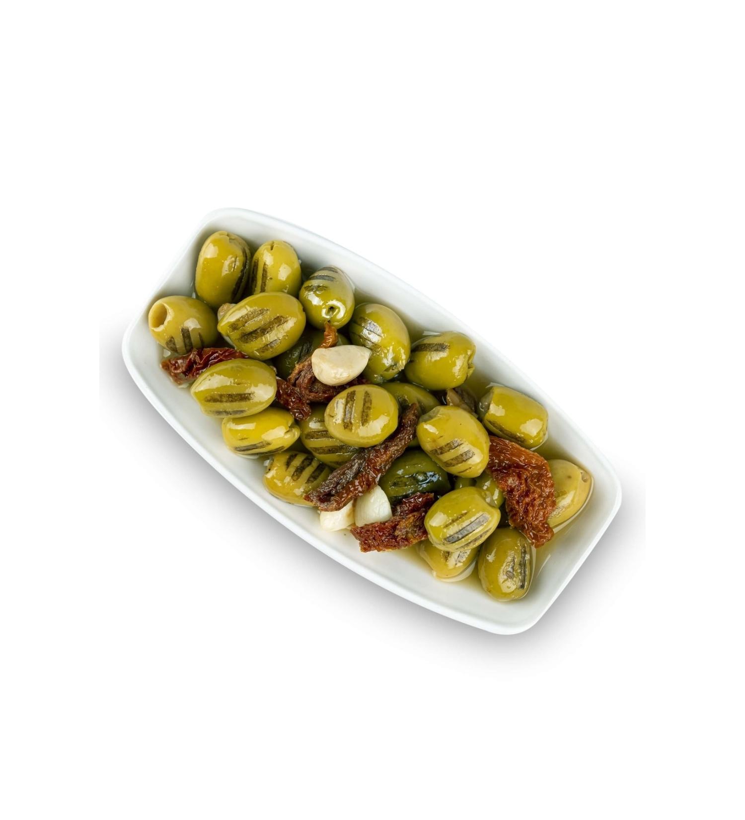 Gulf Special Grilled Green Olives 1 Kg