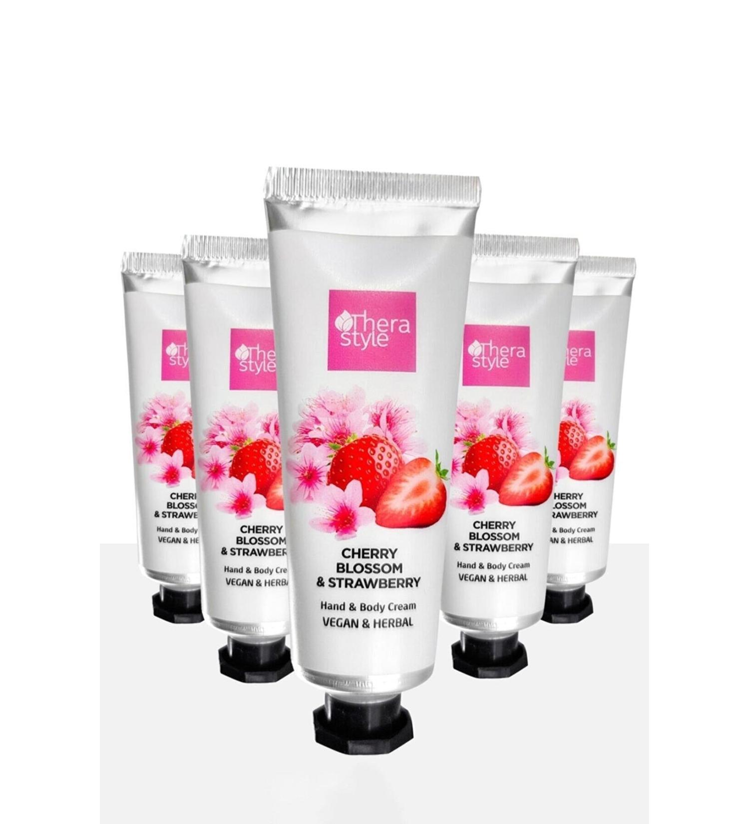 Thera Style Cherry Blossom & Strawberry Hand Cream 5 Pieces | Cherry Blossom & Strawberry Hand Cream 30 ml