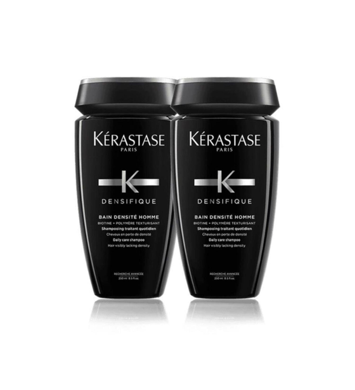 Kerastase Men's Special Shampoo Densifique Homme Bain Densite 250 Mll- New X 2 2840095040809