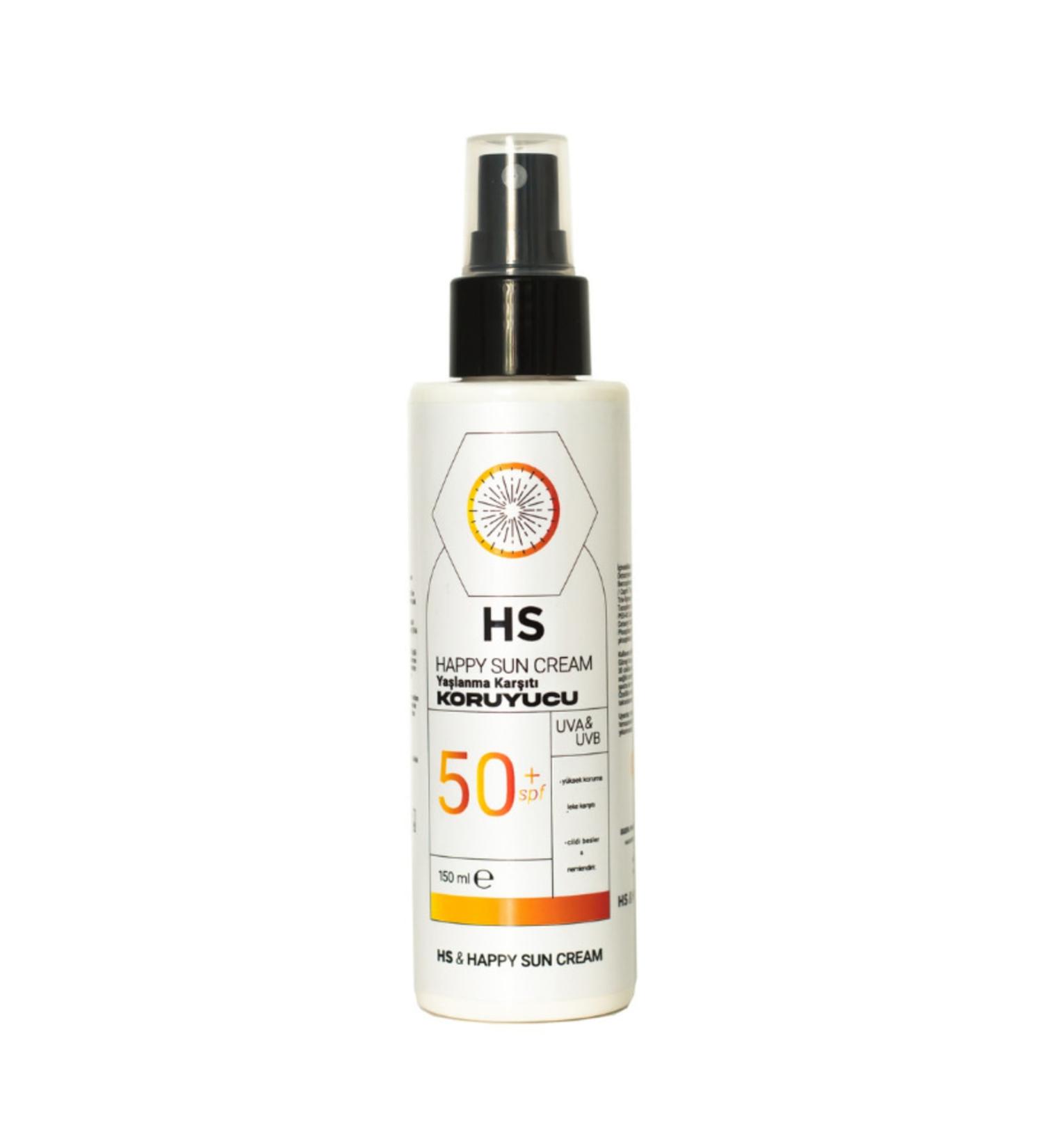 HS Happy Sun Cream Spf 50+ Sunscreen 150ml.