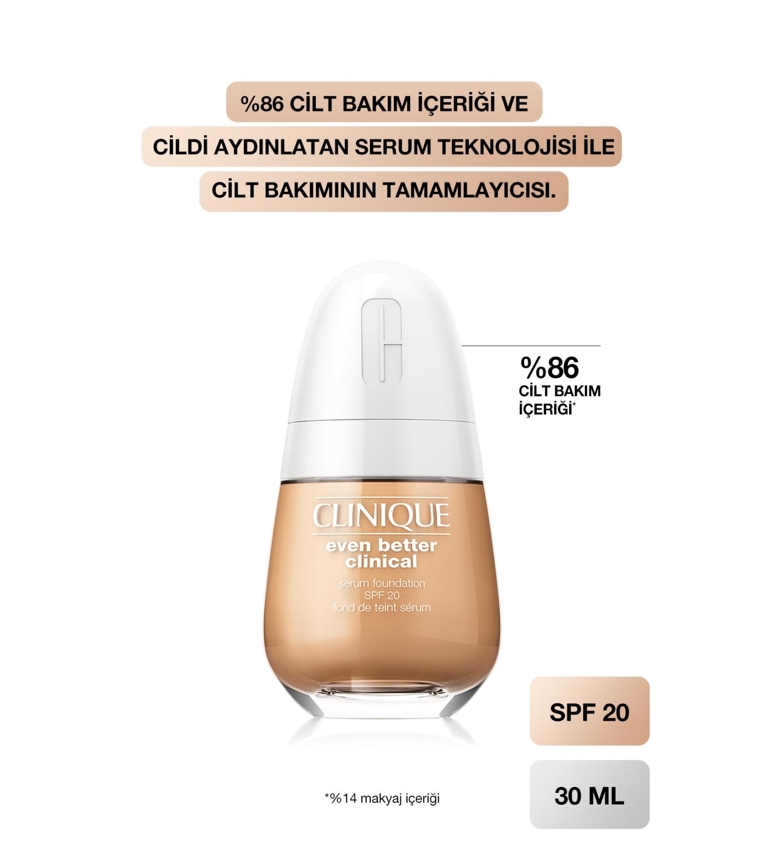 Clinique Even Better Clinical Serum Foundation Spf 20 192333077894 85169 Cn 70 Vanilla - Buy Online on GoSupps.com