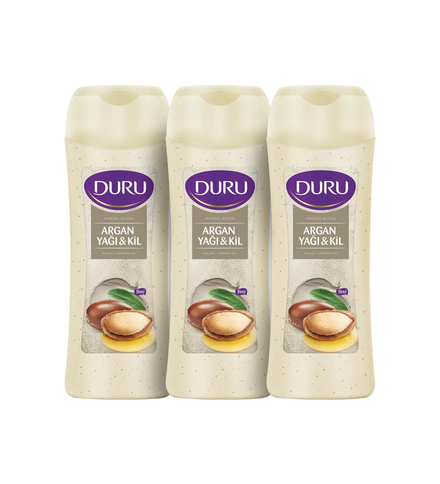 Arko Nem Mineral Action Argan Oil & Clay Shower Gel 3X450Ml