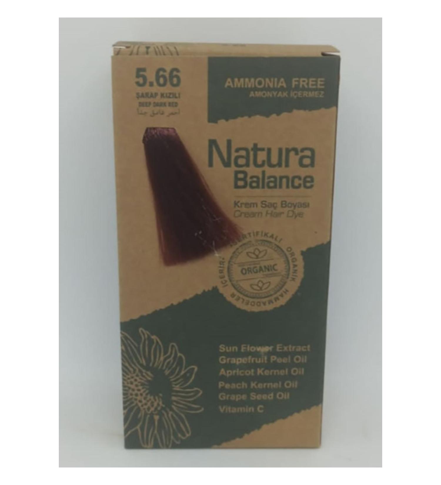NATURABALANCE Organic Hair Dye Set Wine Red