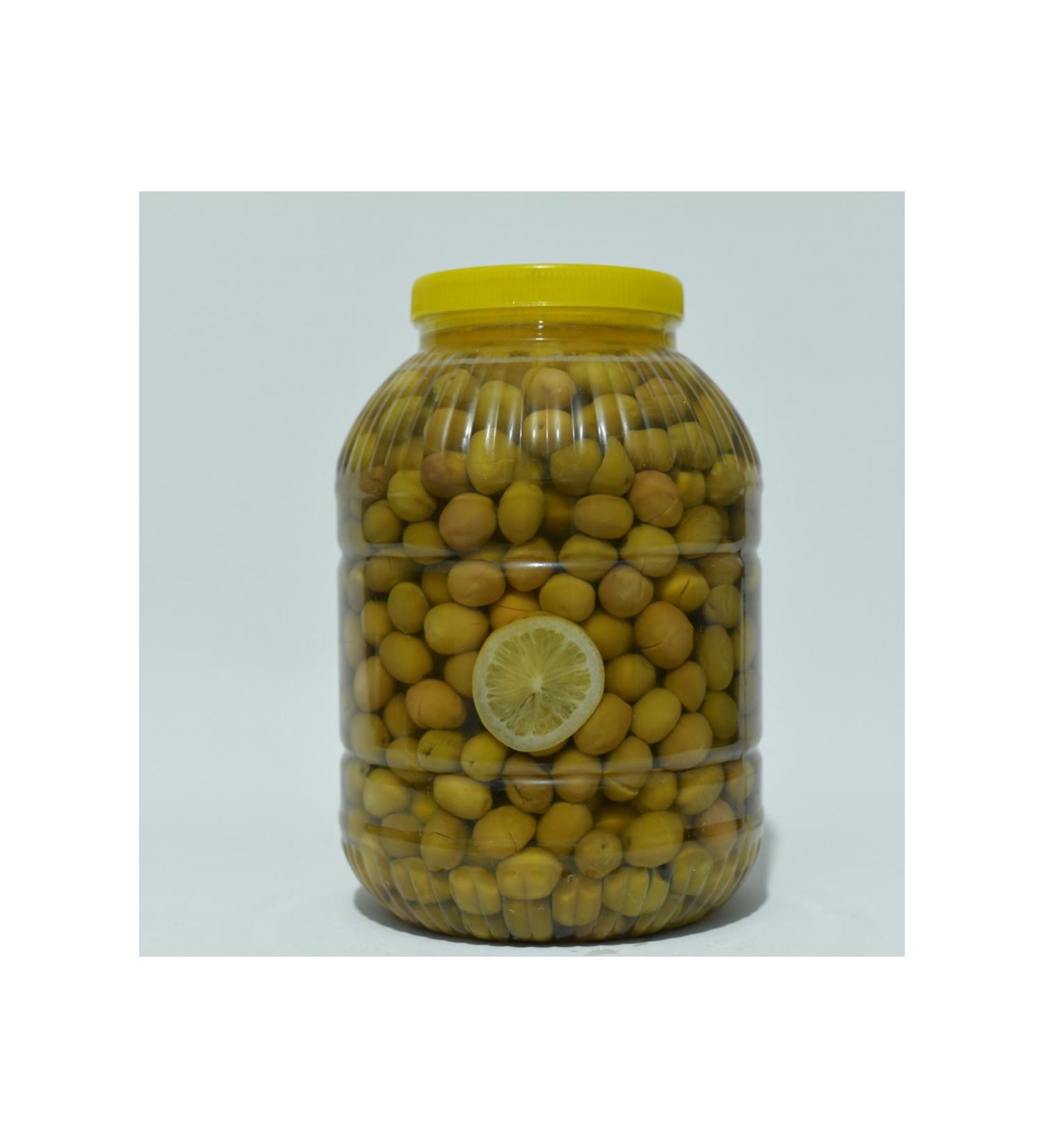 Mustafa Eler G ksu Food Double Eler Gemlik Type Green Cracked Olives 3.5kg (231 - 260) L
