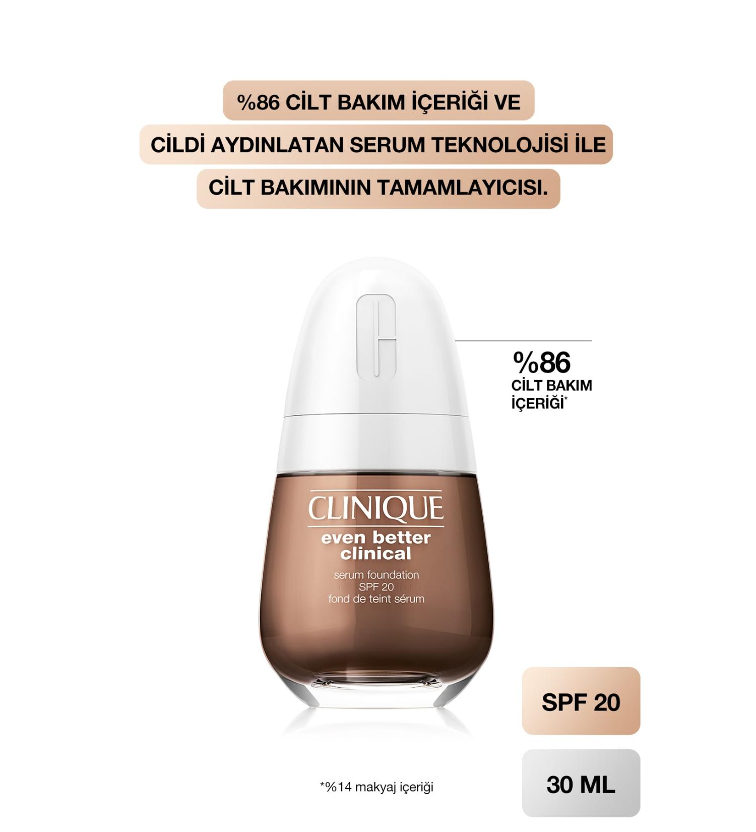 Clinique Even Better Clinical Serum Foundation Spf 20 192333078150 85169 Cn 126 Espresso (d) - Buy Online on GoSupps.com