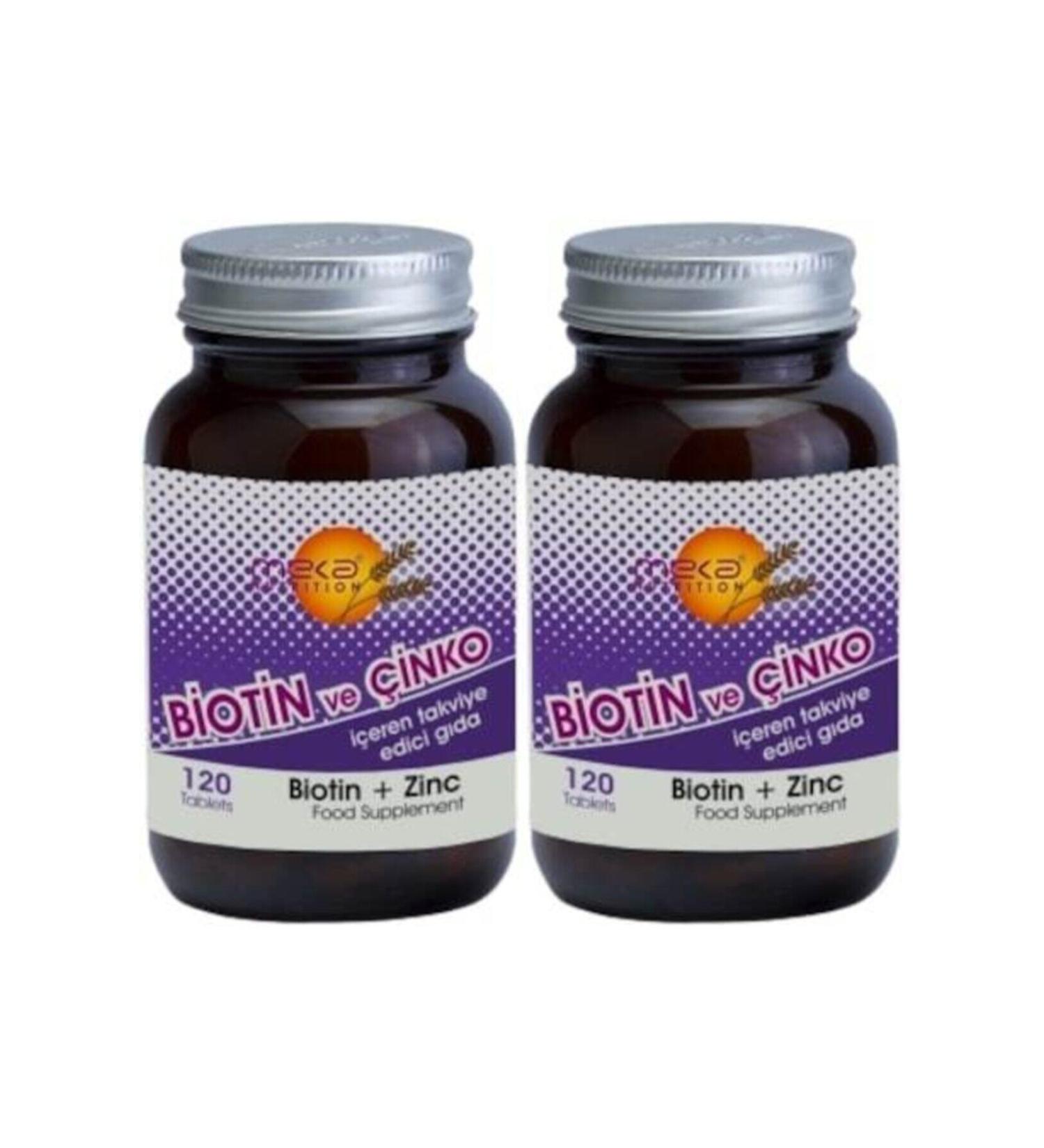Meka Nutrition Biotin Zinc 2 Box 120 Tablets