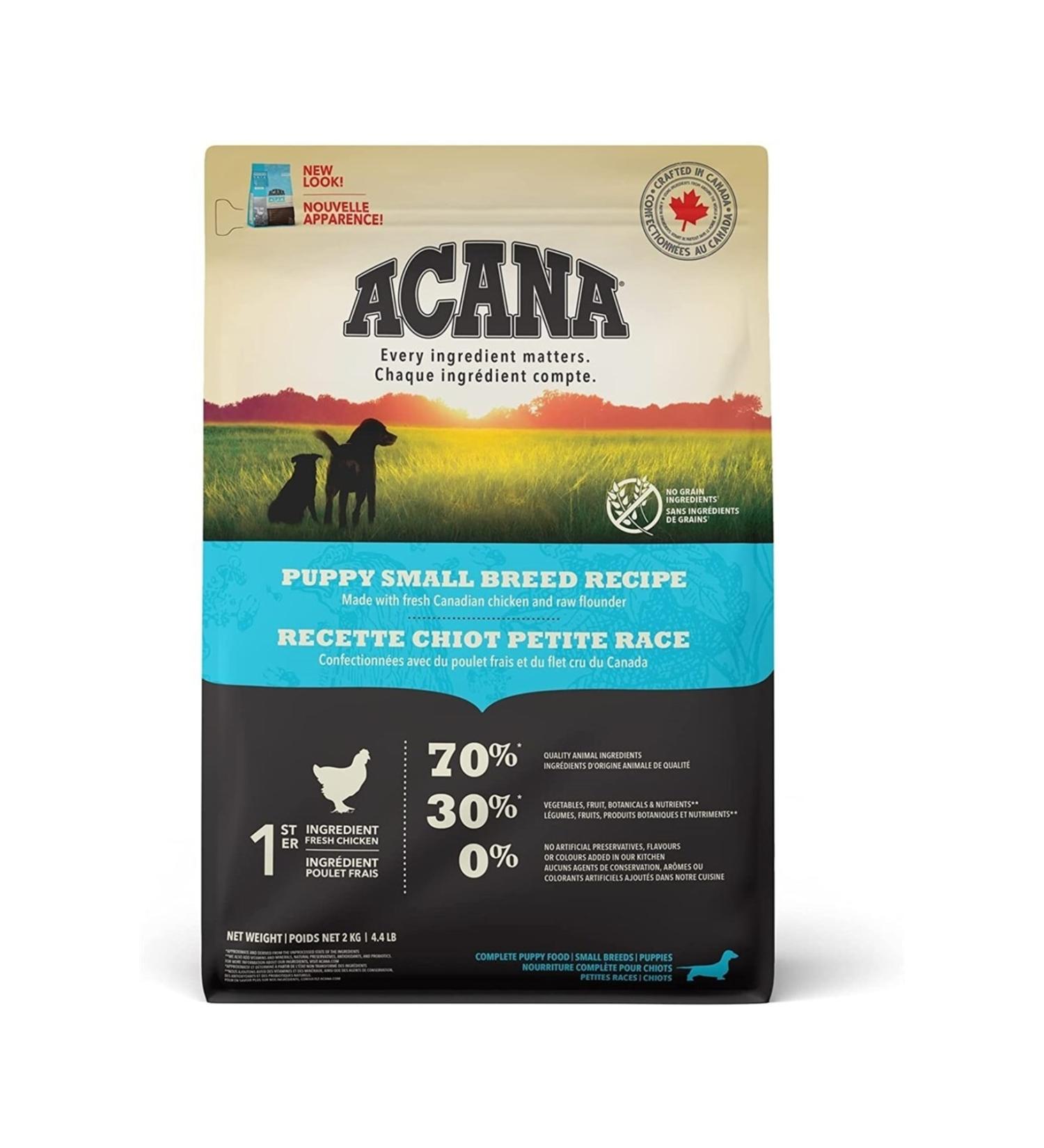 Acana Heritage Puppy Grain Free Small Breed Puppy Food 2 Kg