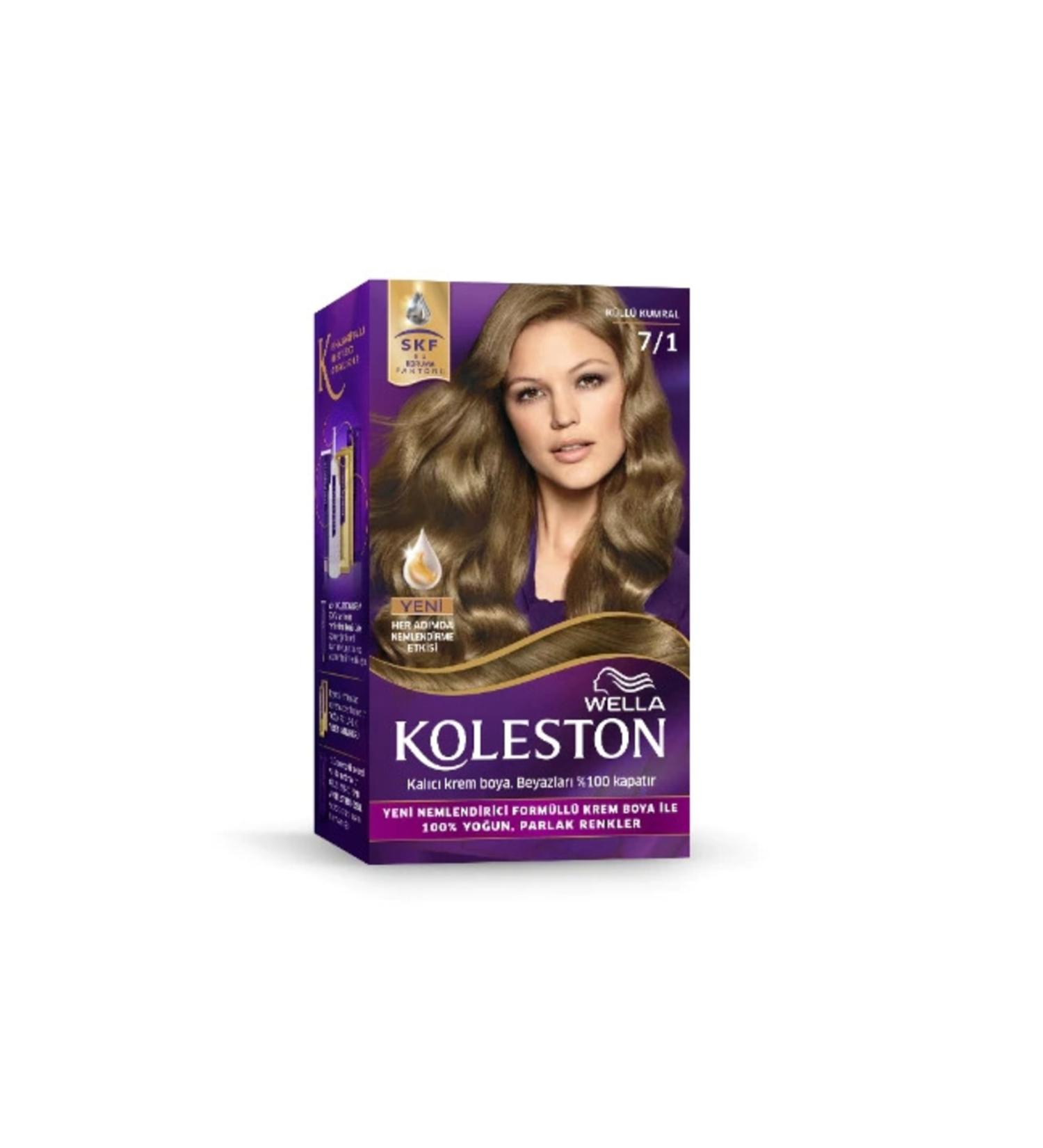 Wella Koleston Kit Hair Dye 7/1 Ash Blonde