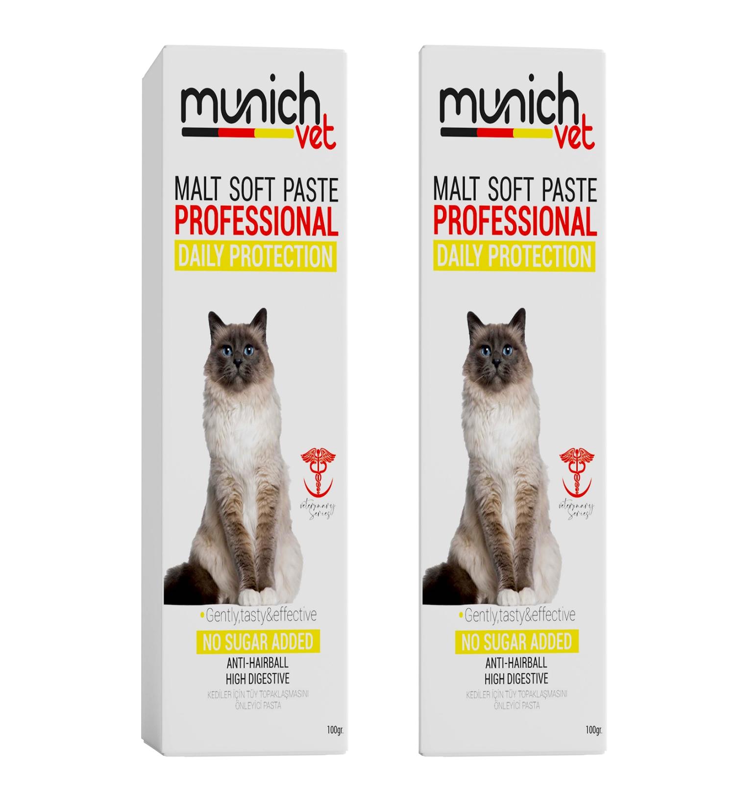 Munich Vet 2-Piece Set Anti-Hairball Paste 100 Gr. (SATISFACTION GUARANTEED)
