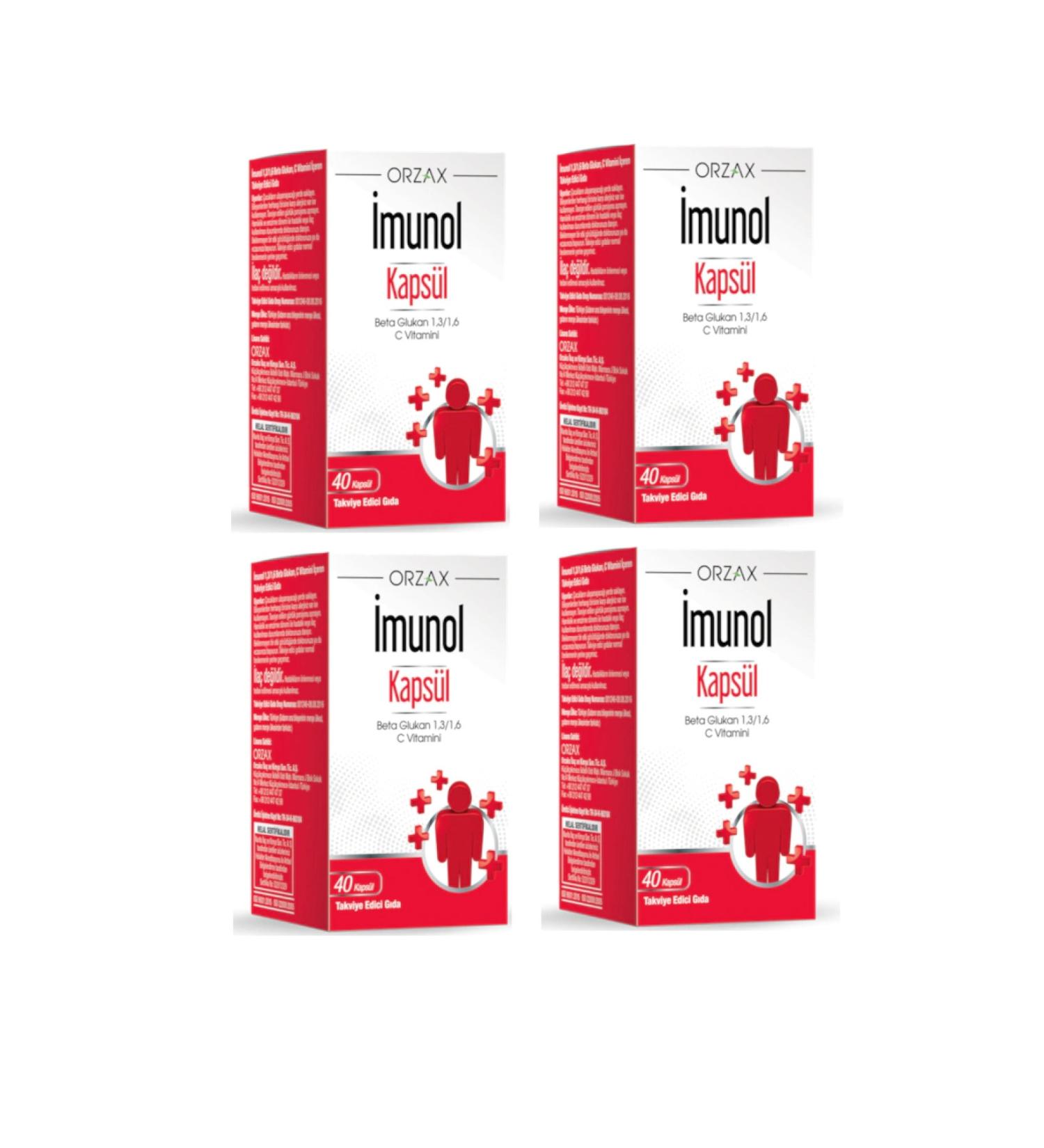 IMUNOL Imunol Beta Glucan 40 Capsules X4 Pieces