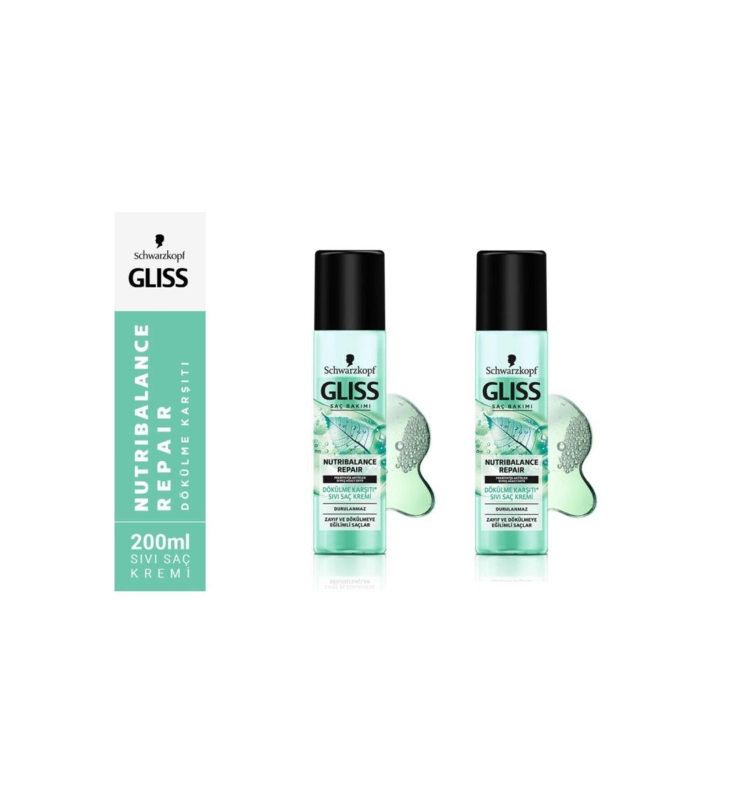 Gliss Nutribalance Liquid Hair Conditioner 200 ml 2 Pieces