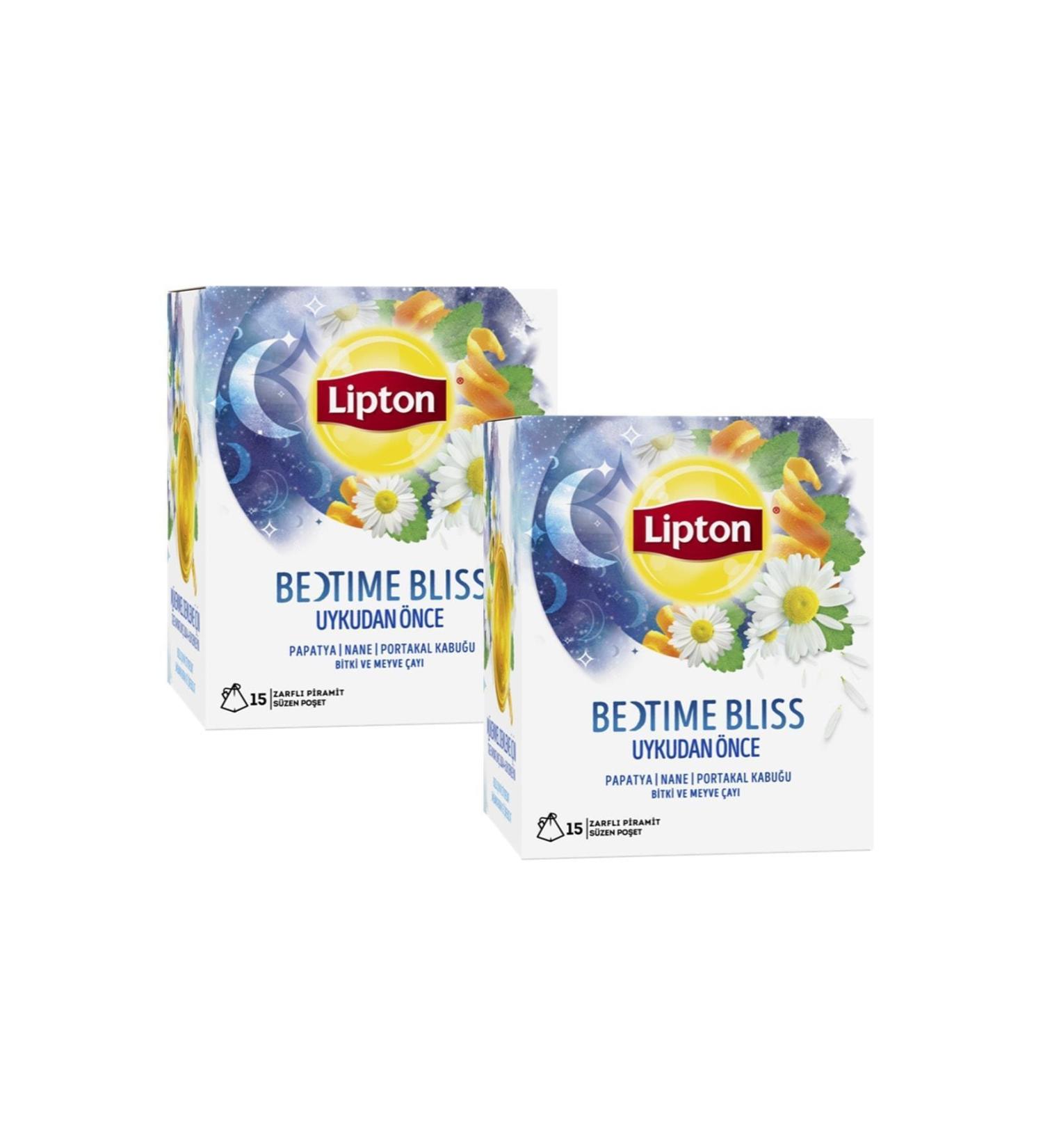 Lipton Bedtime Bliss Cup Herbal Tea Bags 15 Pcs 2 - Buy Online on GoSupps.com