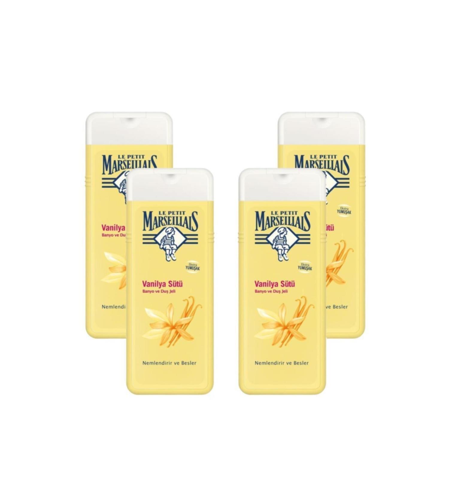Le Petit Marseillais Vanilla Milk Shower Gel 400 ml X 4 Pcs