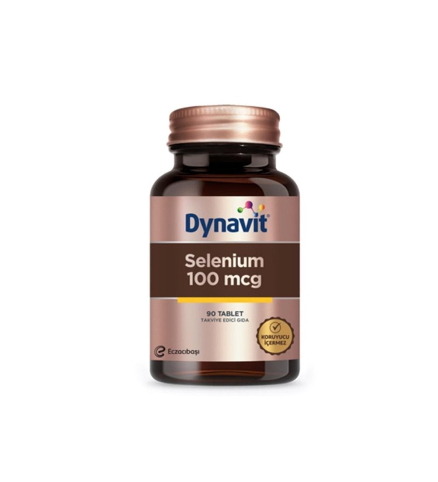 Dynavit Selenium 100 Mcg 90 Tablets.