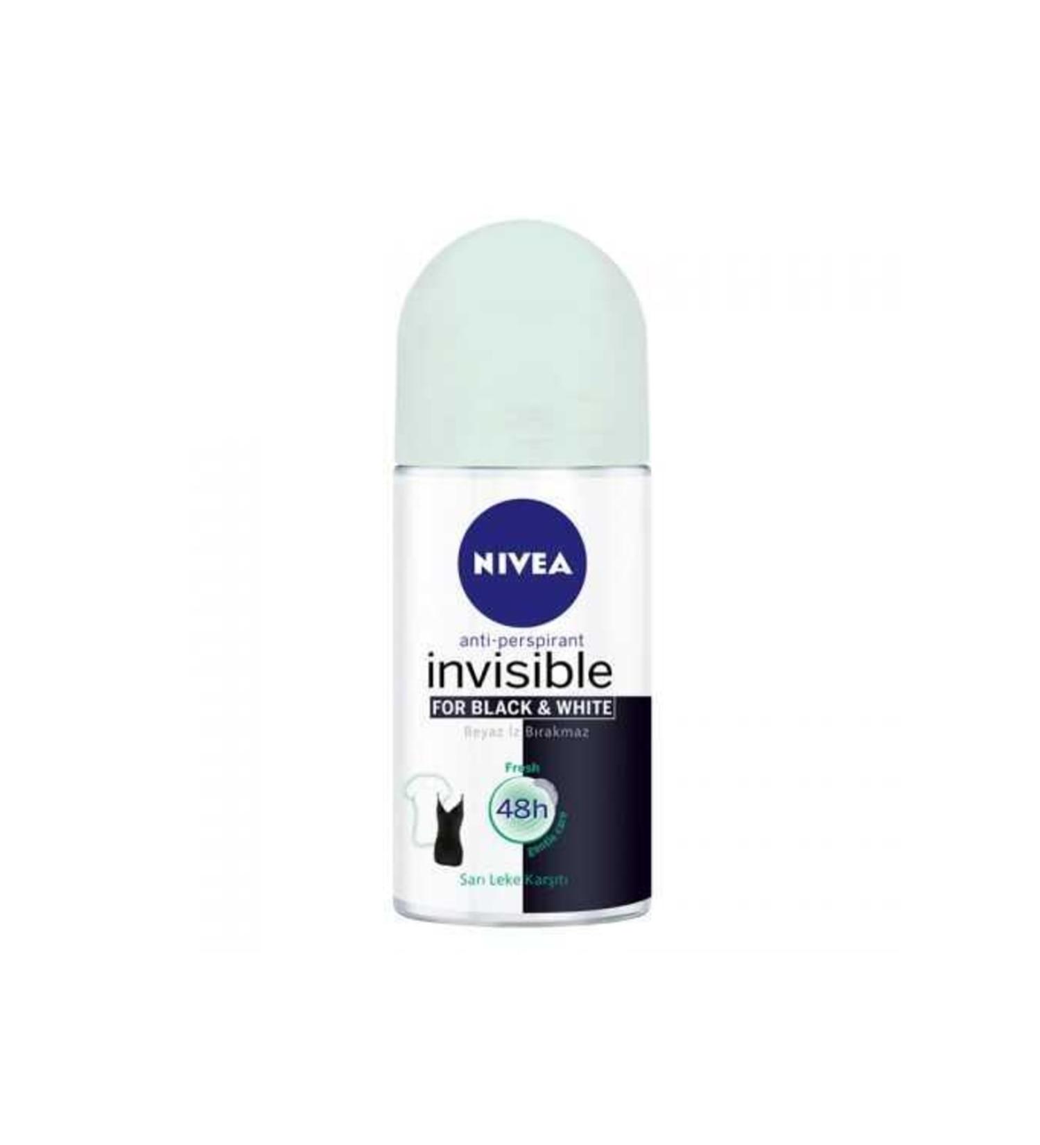 NIVEA Black and White Invisible Fresh 50 ml Roll On 42332503 - Buy Online on GoSupps.com