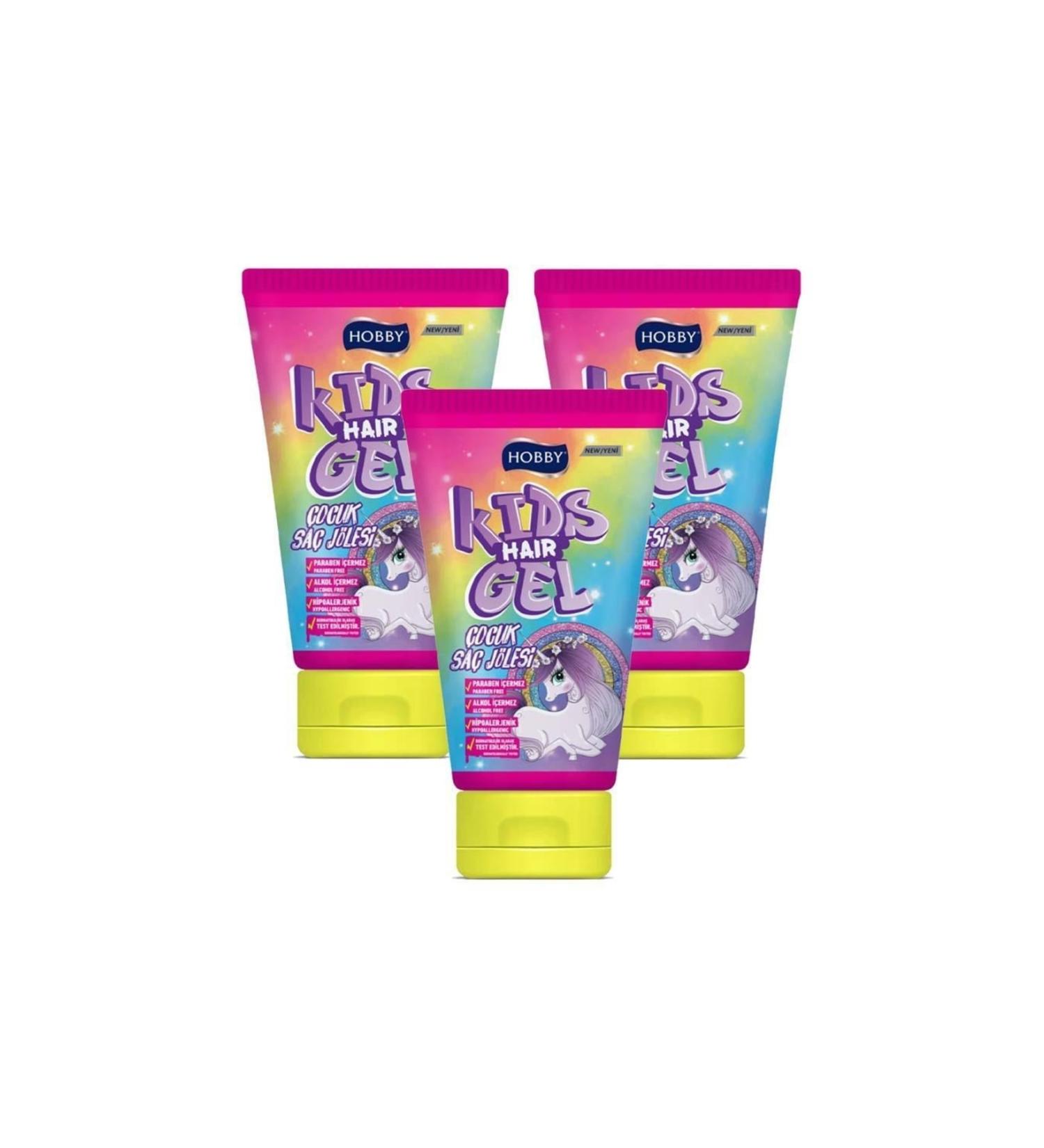 Hobby Kids Hair Gel Unicorn 150 Ml X 3