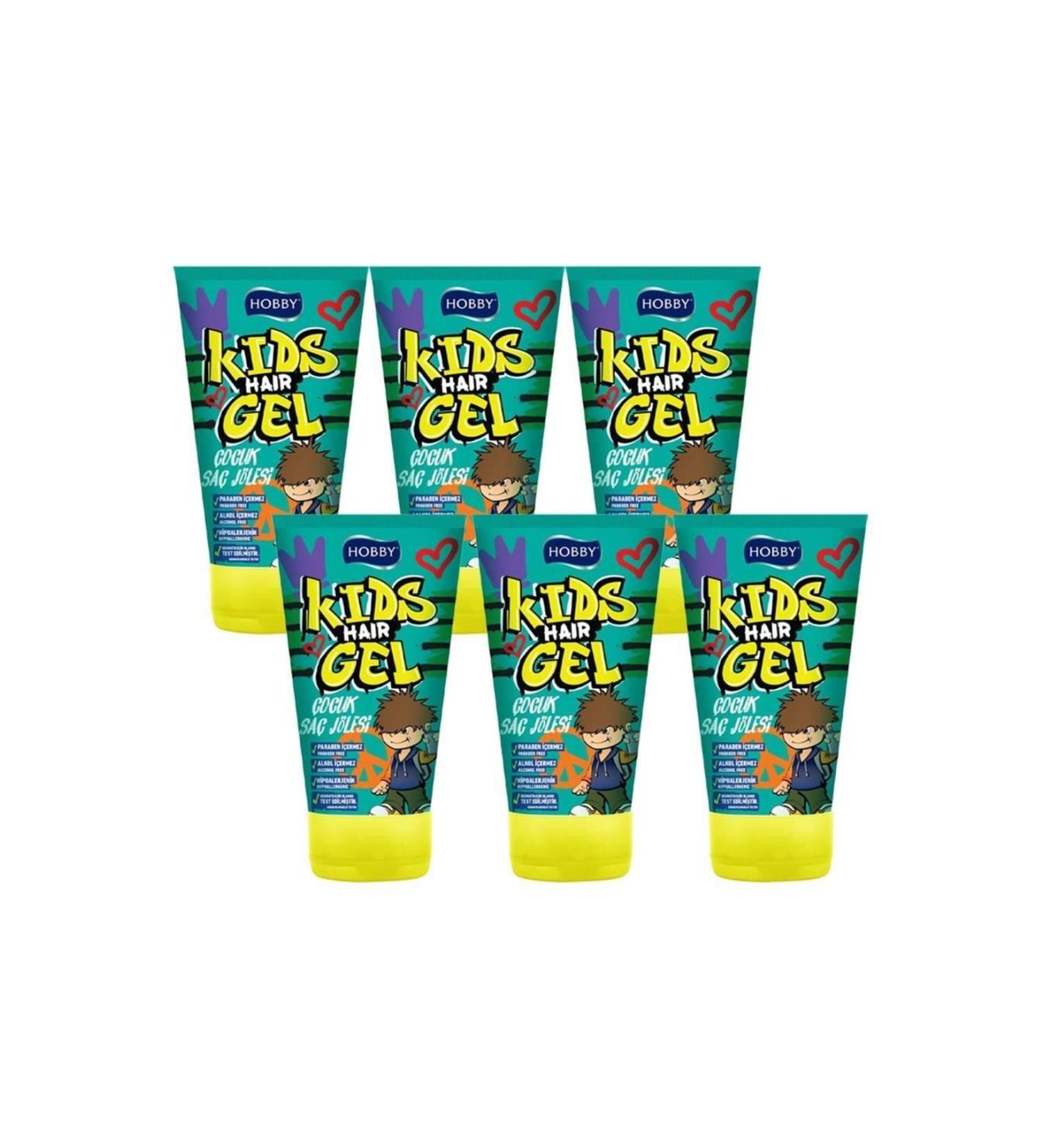 Hobby Kids Hair Gel 150 Ml X 6