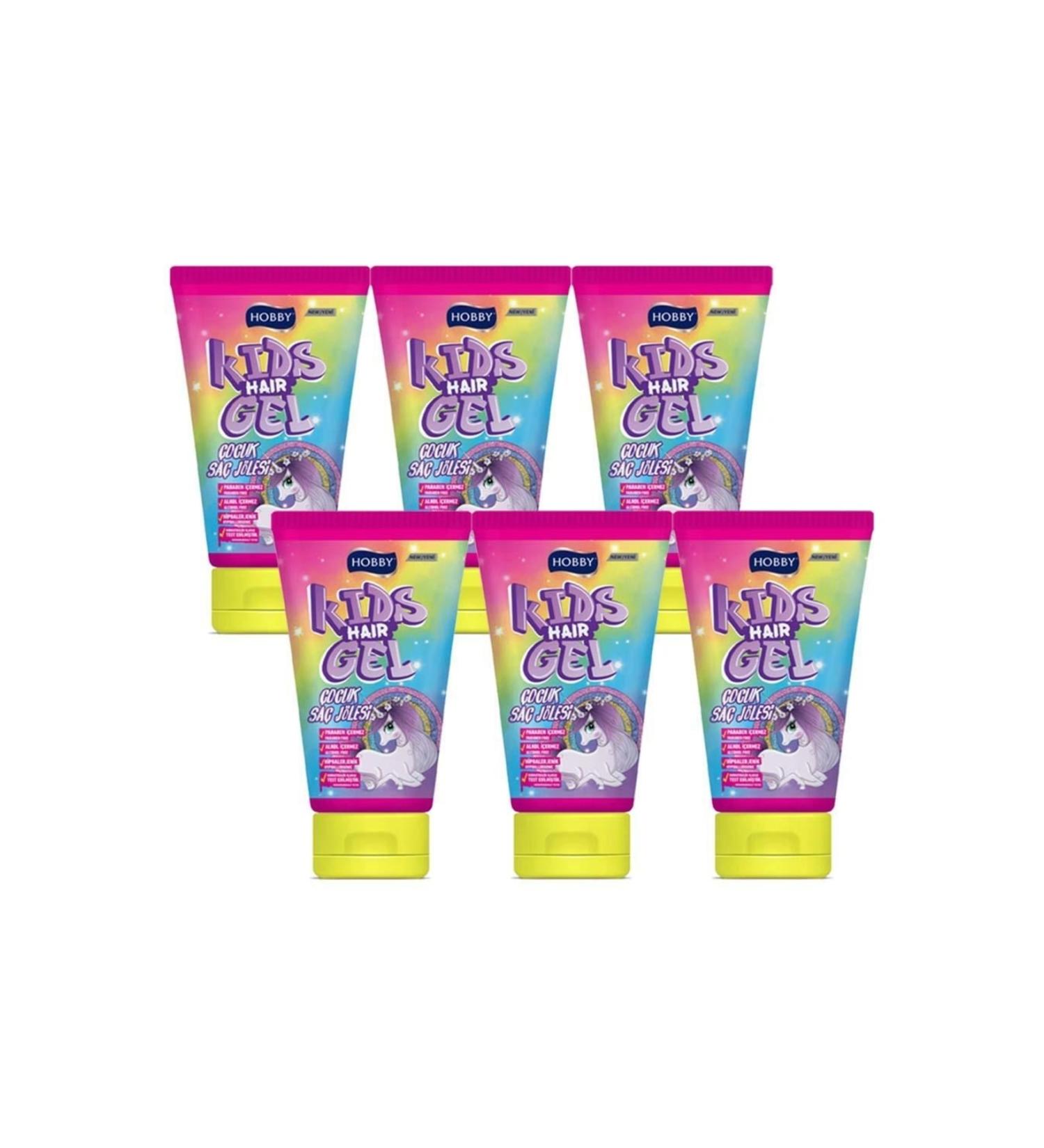 Hobby Kids Hair Gel Unicorn 150 Ml X 6