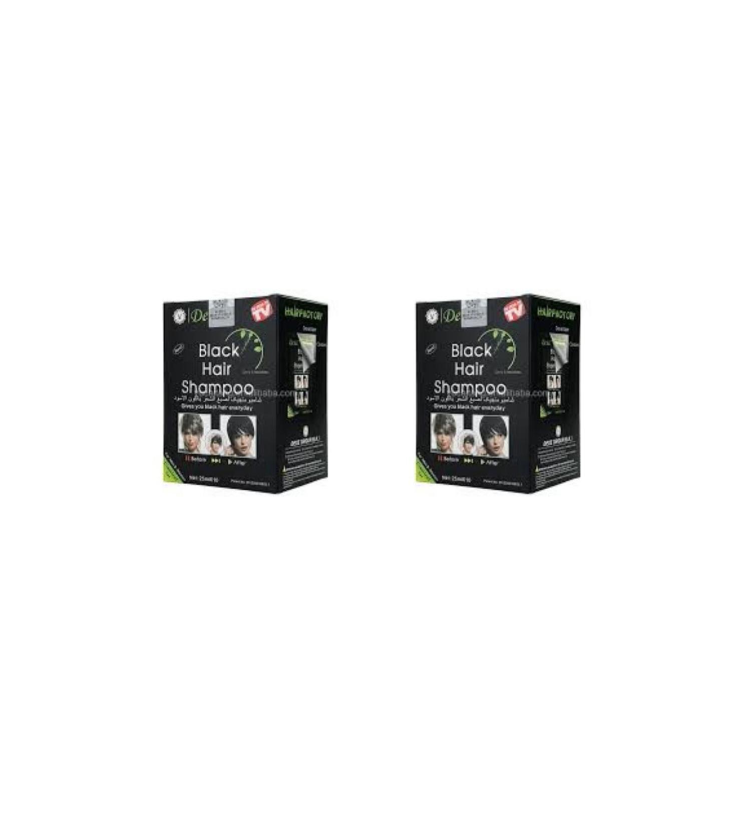 Dexe Black Shampoo Black Hair Shampoo Set 25 Ml X 20 (2 Pack)