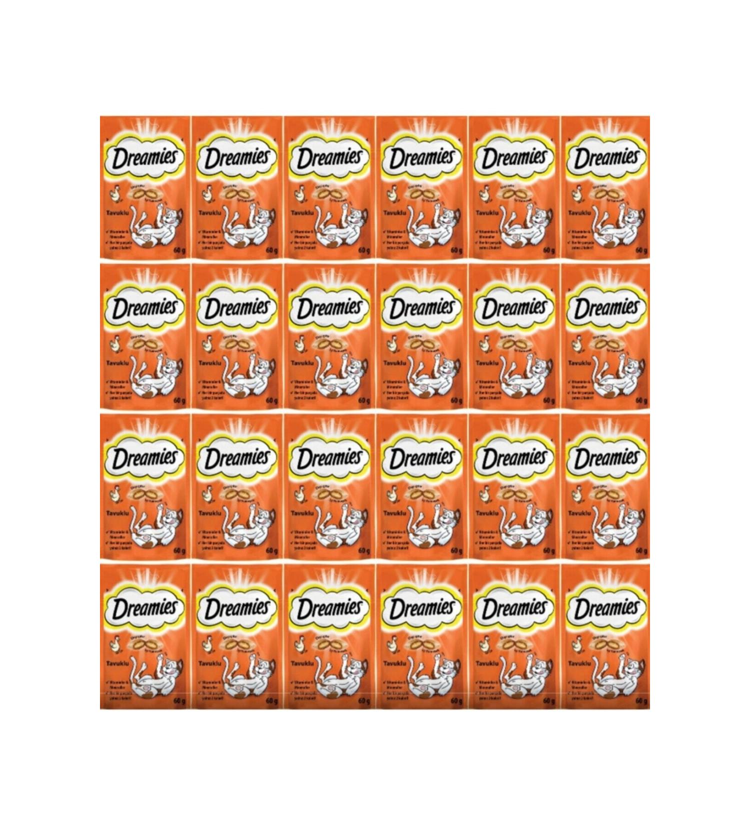 Dreamies Cat Reward Food Chicken 60 gr X 24 Pieces