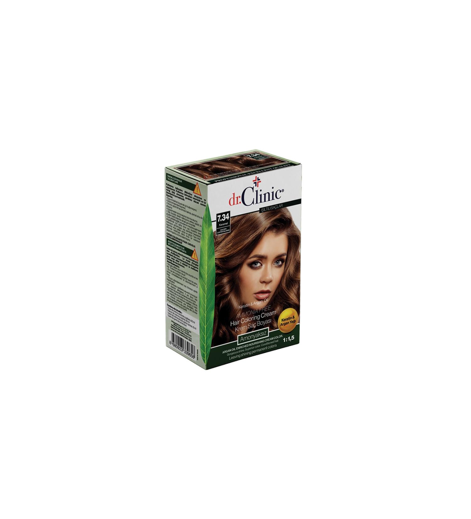 Dr.Balcini Hair Dye Ammonia Free 7.34 Caramel