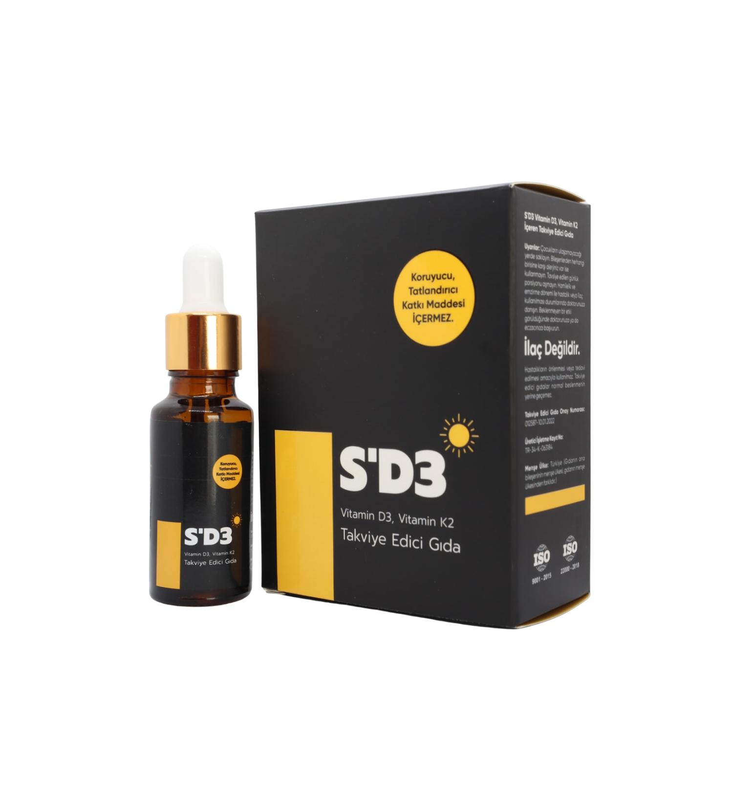 S Clinic Vitamin D3 K2 Drops 20 ml