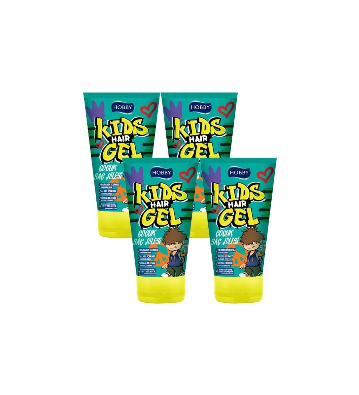 Hobby Kids Hair Gel 150 Ml X 4
