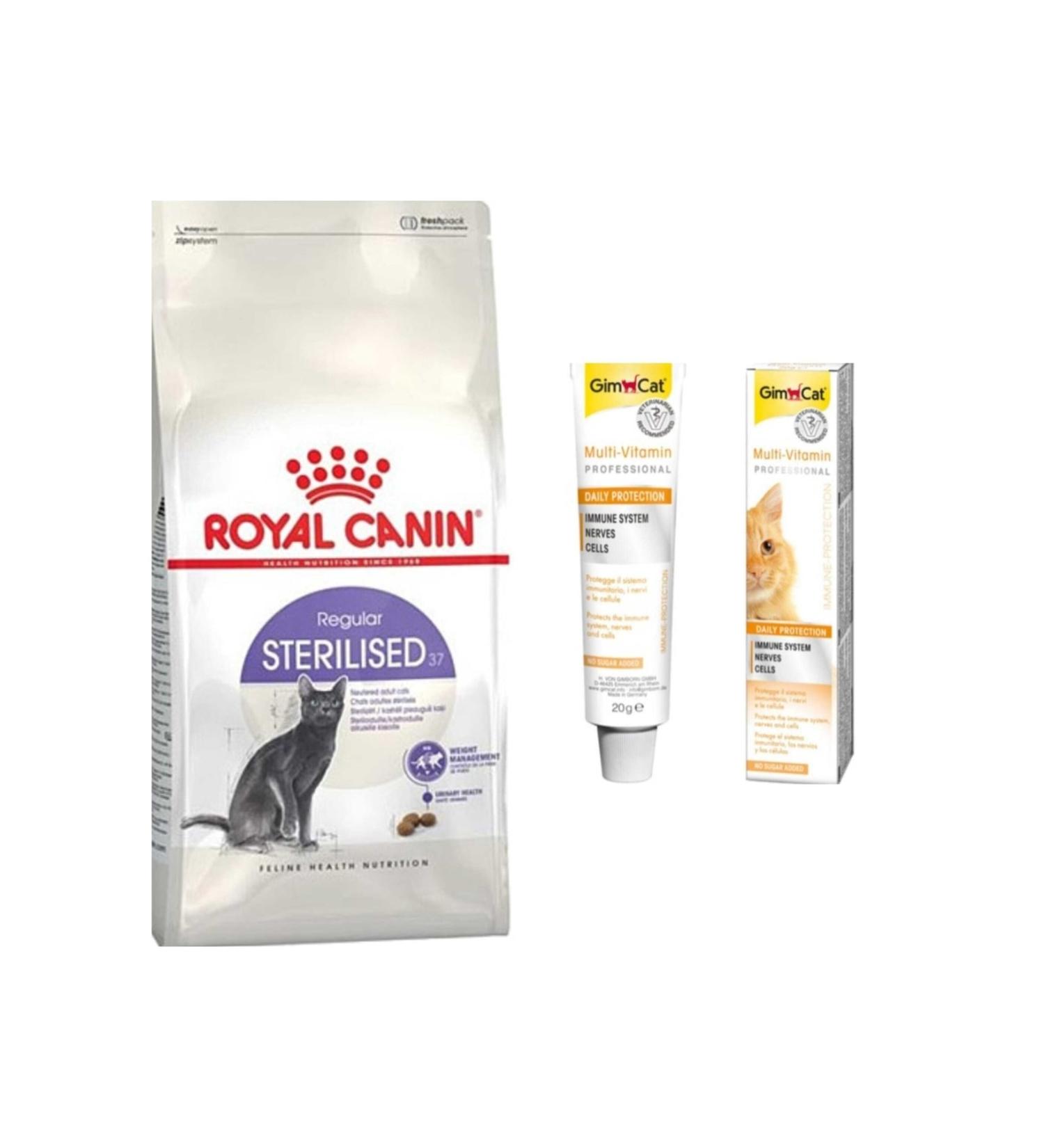 Royal Canin Neo Pet Market Sterilized 4 Kg Sterilized Cat Food + Gimcat Multivitamin 20 Gr