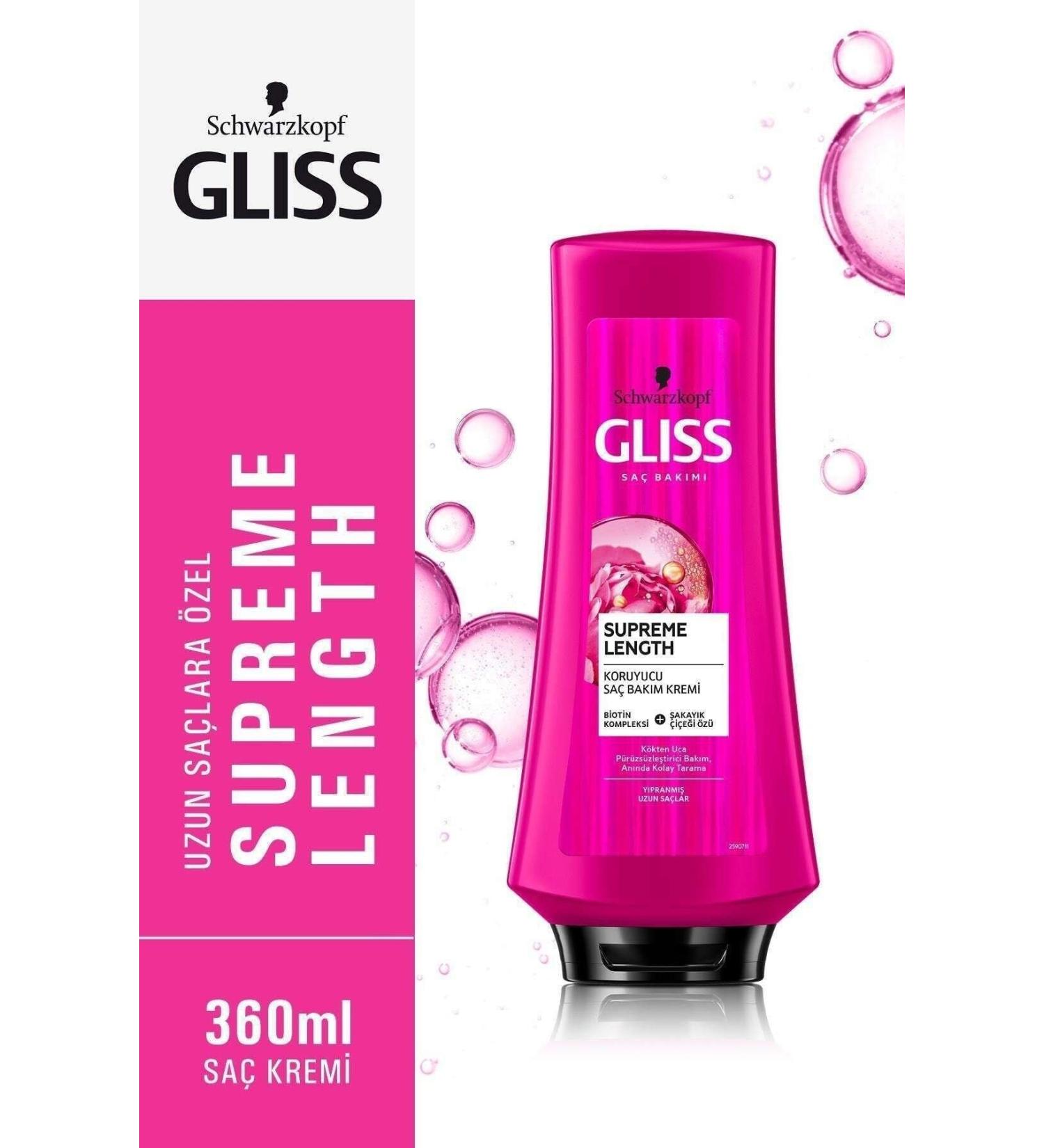Gliss Brand: Supreme Length Conditioner 360 Ml Category: Conditioner