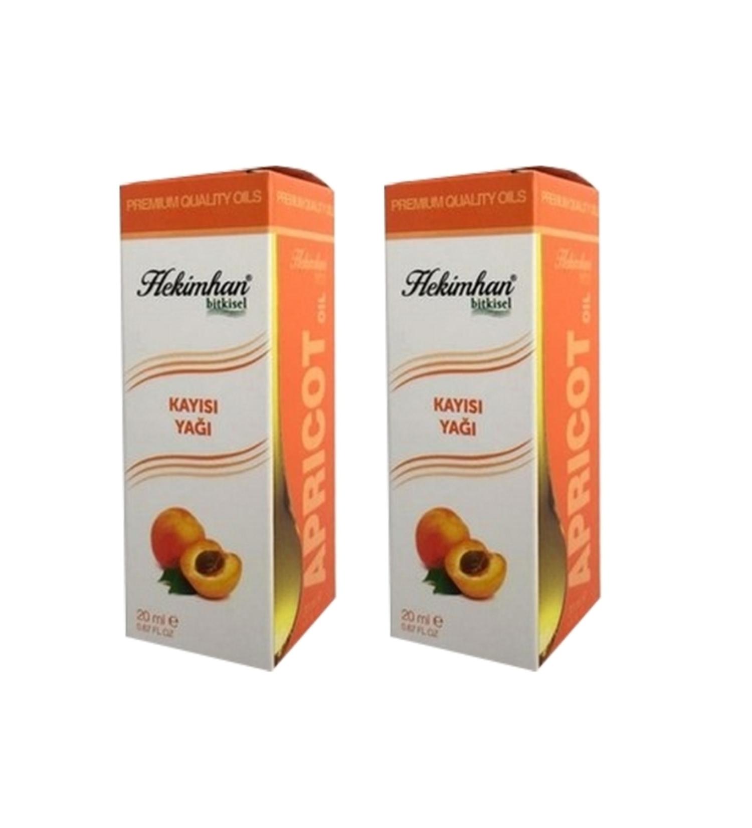 Hekimhan Apricot Oil 20 Ml 2 Pieces