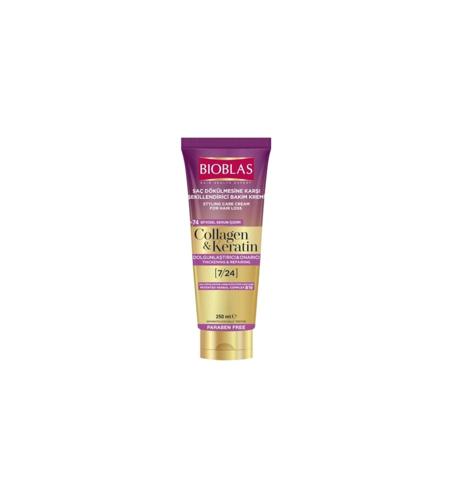 Bioblas Anti-Hair Loss Styling Care Cream 250 ml Collagen Keratin