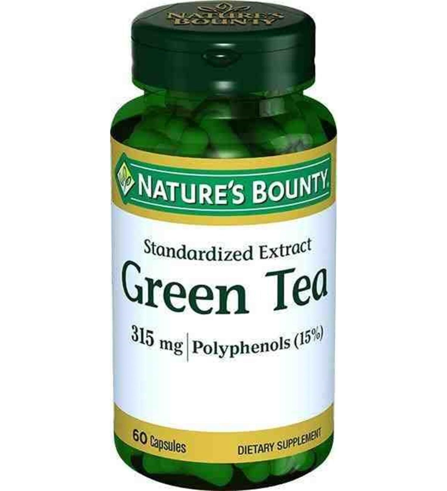Natures Bounty Green Tea Extract 315 Mg 60 Capsules