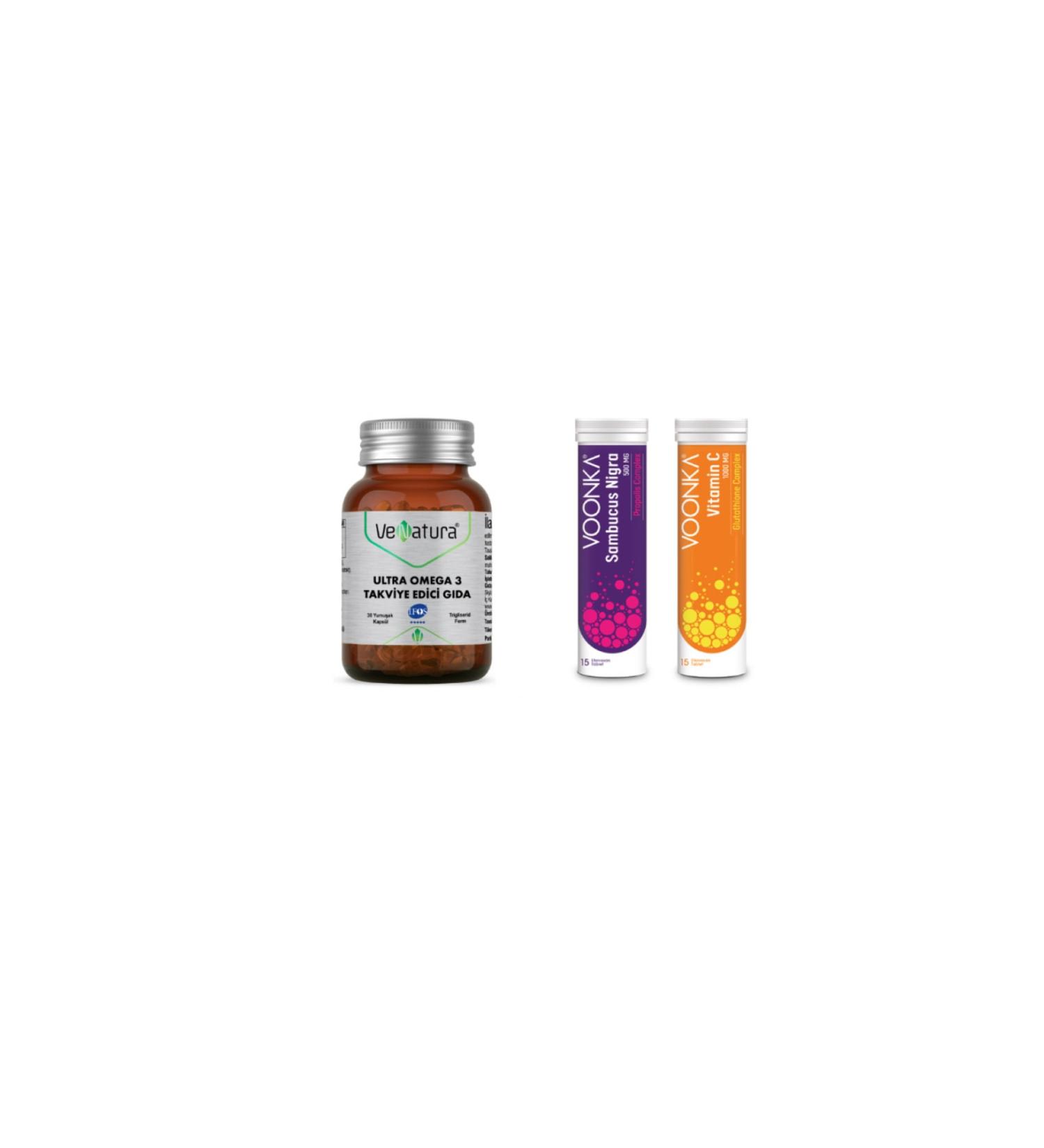 Venatura Ultra Omega3 30 Capsules + Voonka Effervescent Set