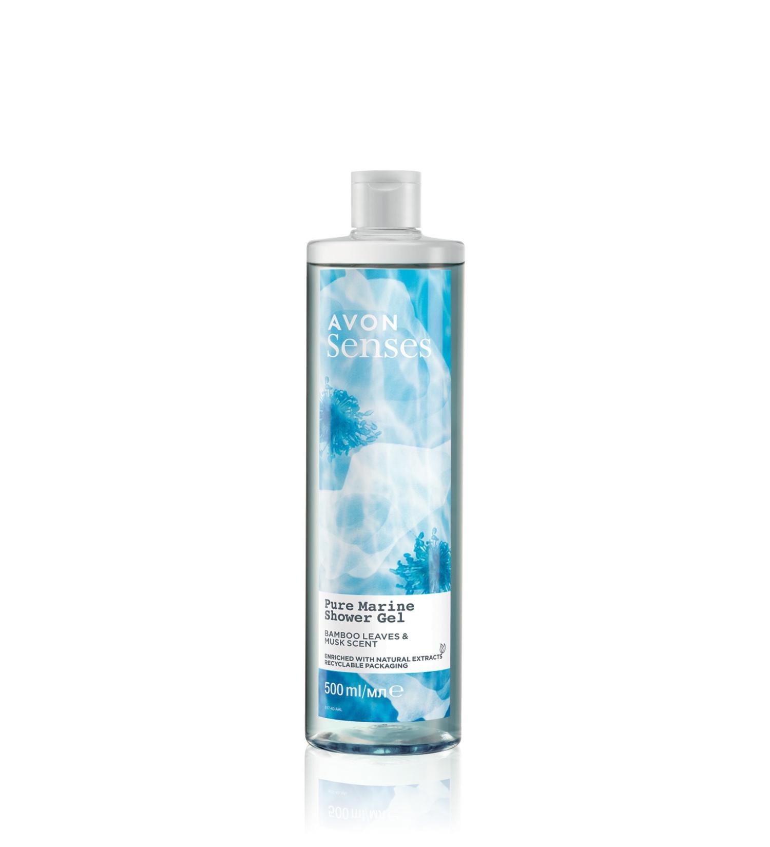 Avon Senses Pure Marine Bamboo Leaf and Musk Scented Shower Gel 500 Ml. - Buy Online on GoSupps.com