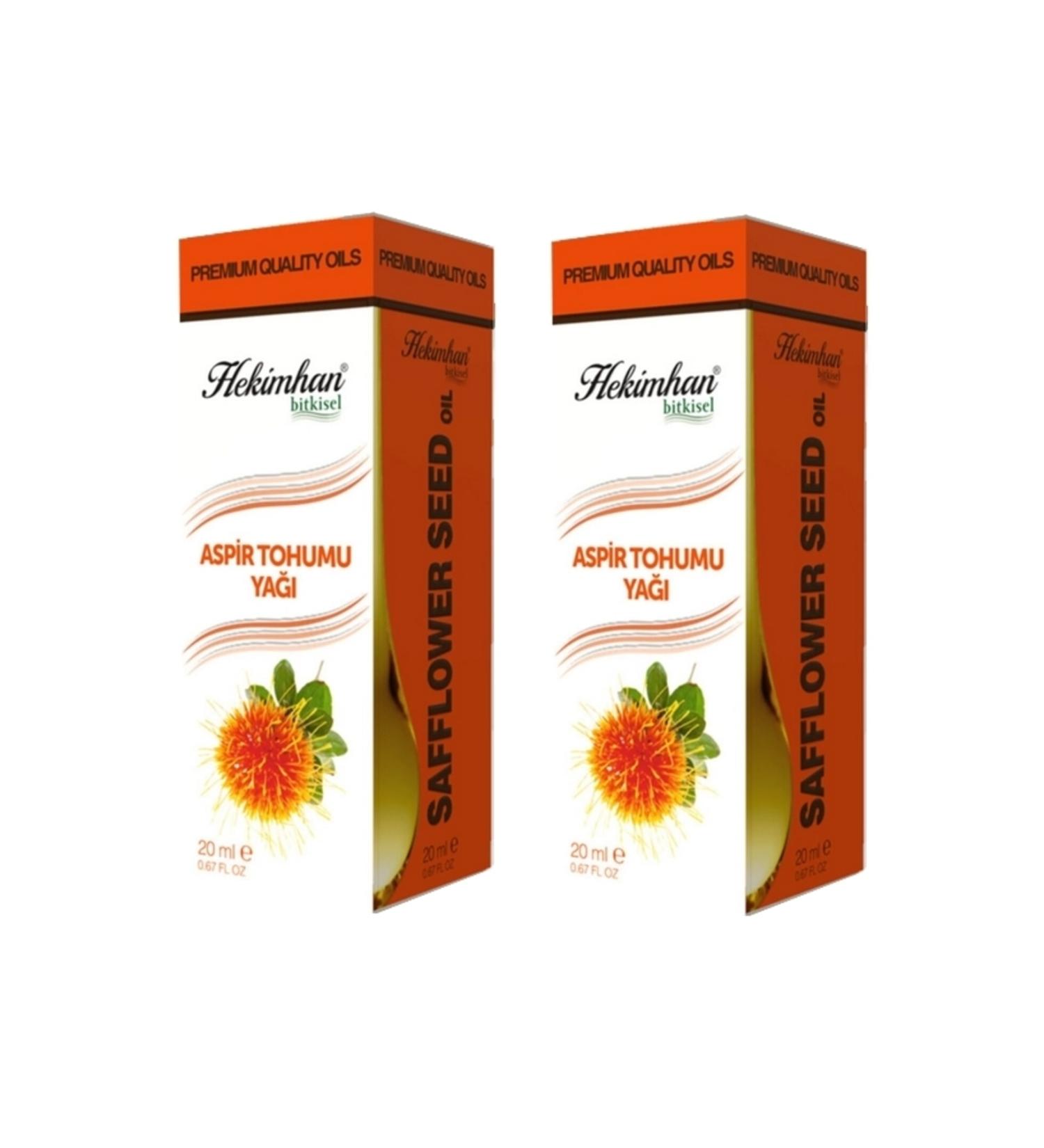 Hekimhan Safflower Seed Oil 20 ml 2 Pieces