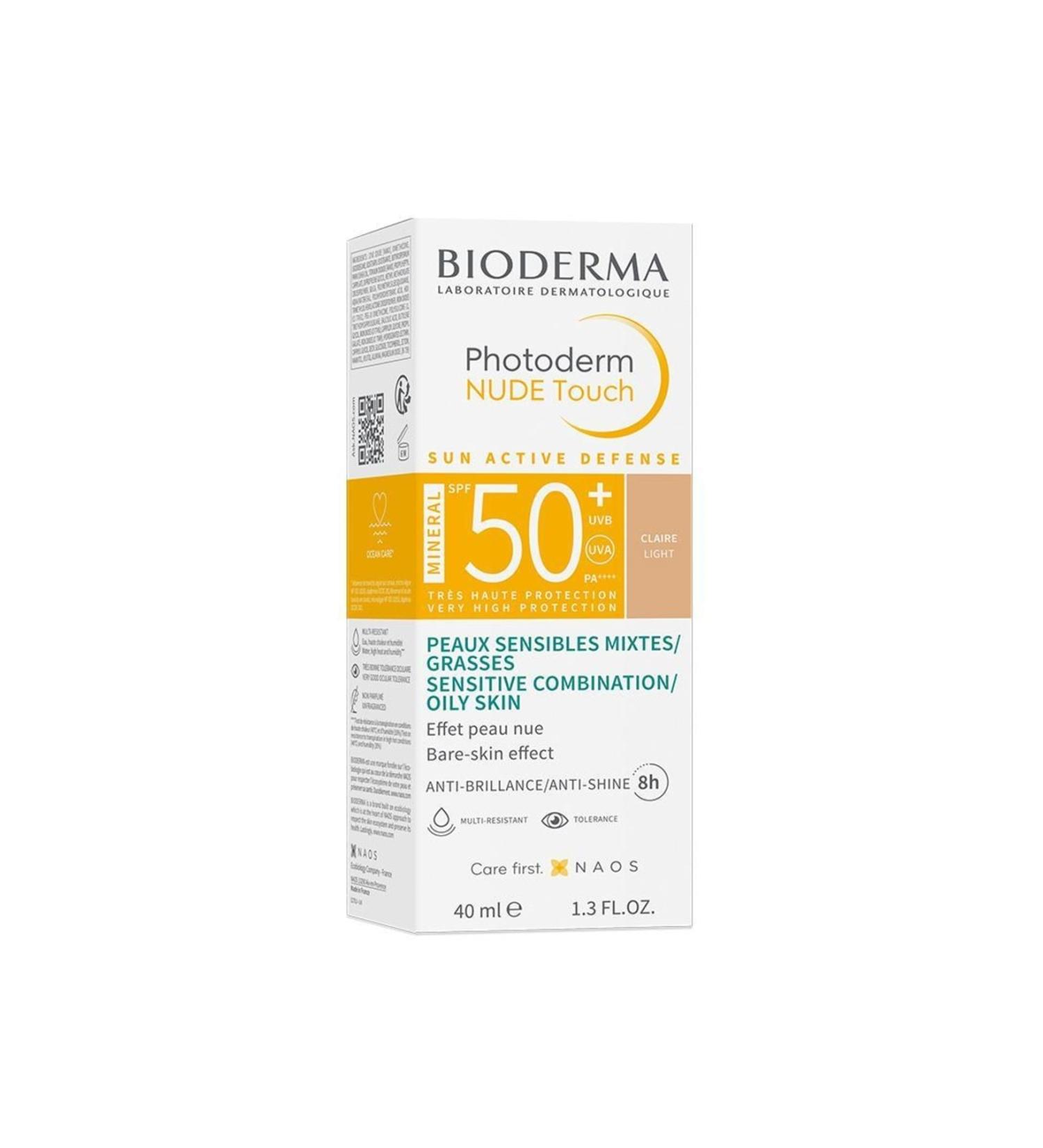 Bioderma Photoderm Nude Touch Spf50+ Light 40 Ml