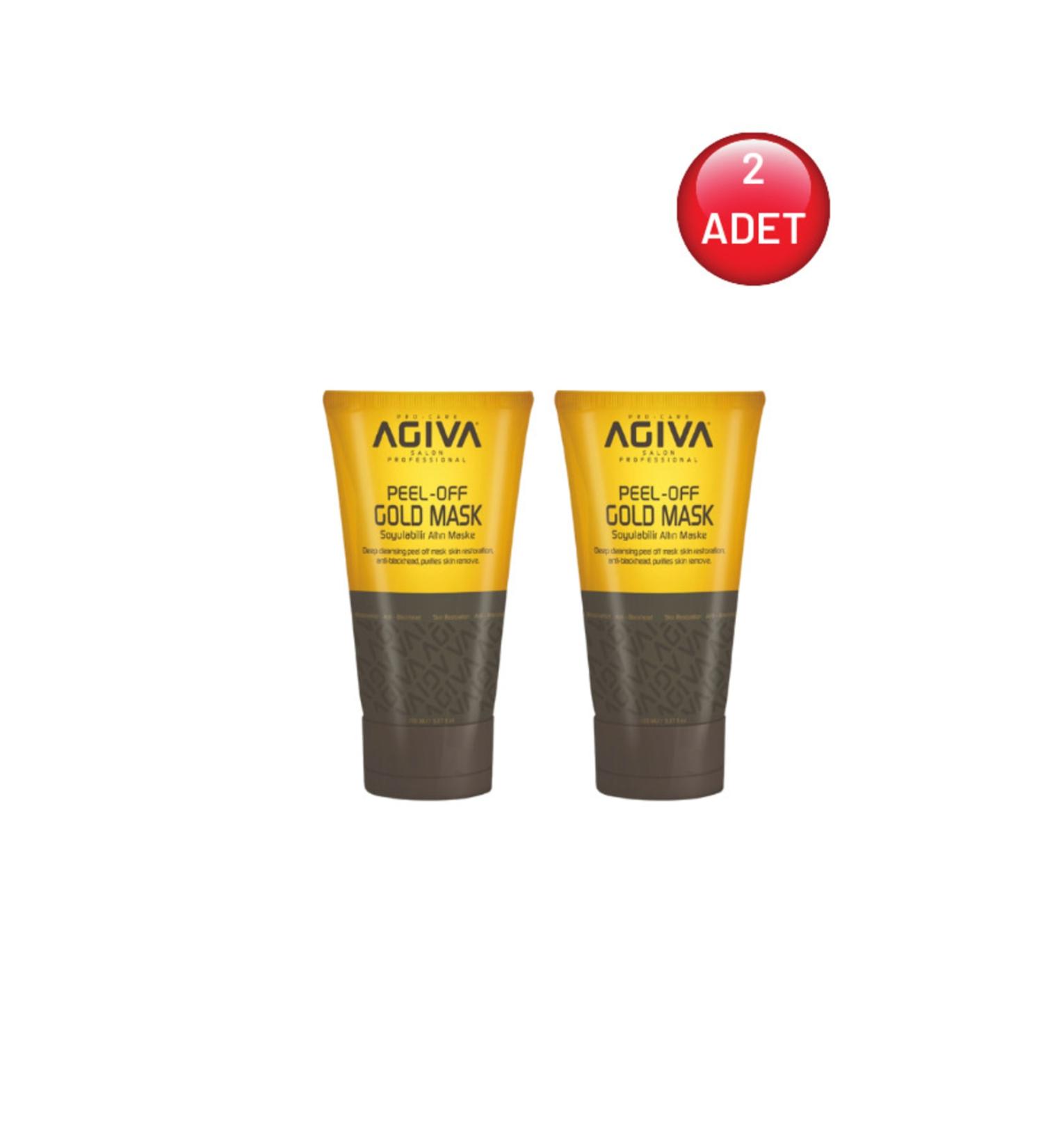 Agiva Peelable 150 ml Gold Mask/gold Mask/2 Pieces - Buy Online on GoSupps.com