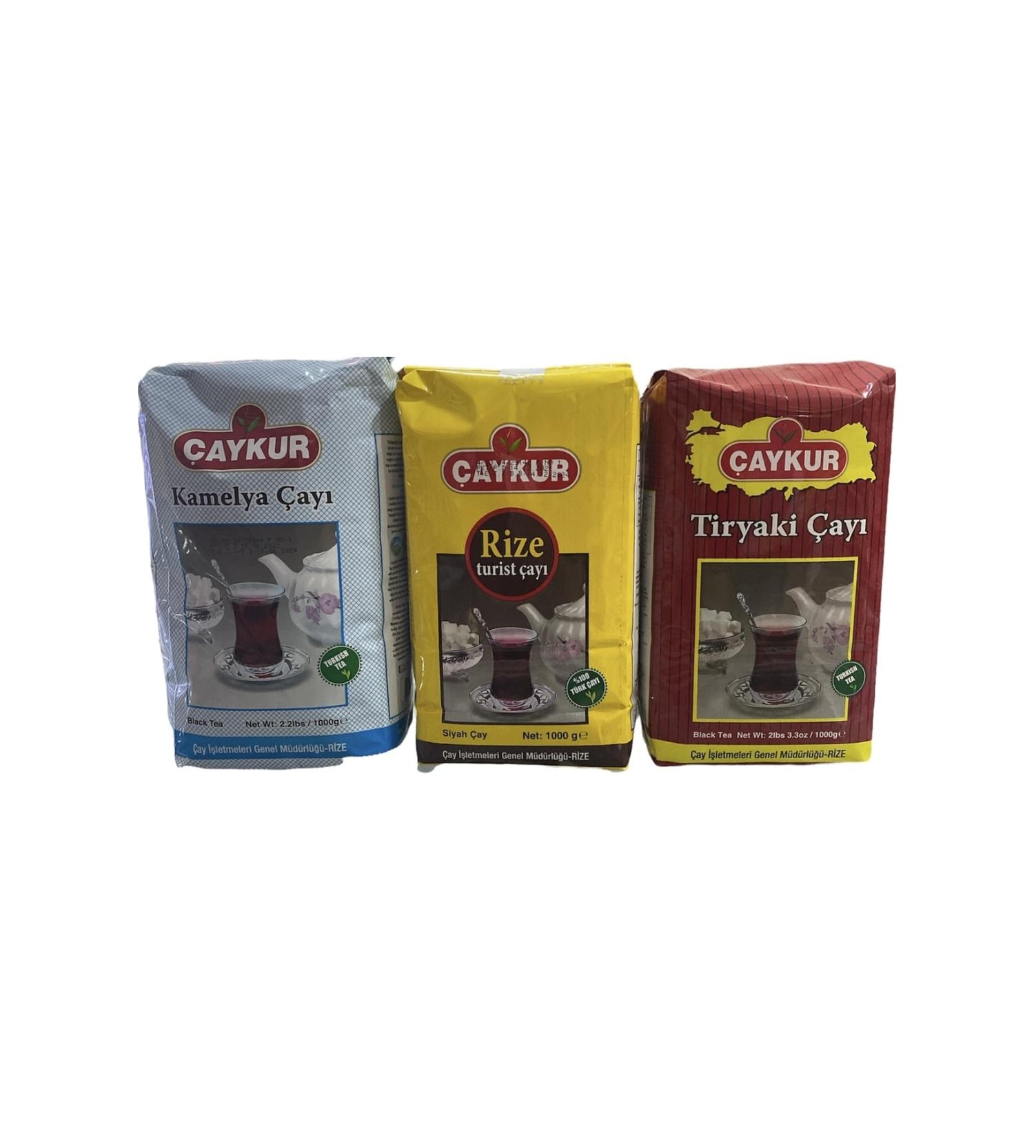 aykur Rize Tiryaki Camellia 1000 Gr Tea 3 Piece Set